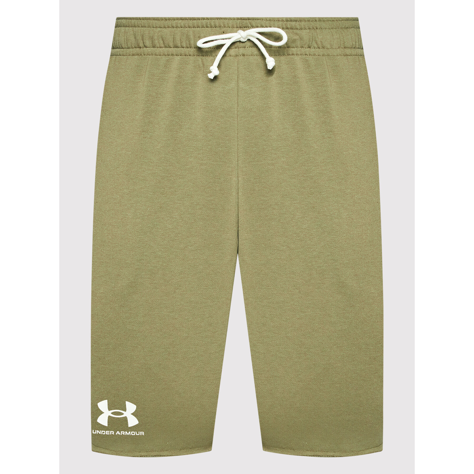 Under Armour Sportovní kraťasy Rival Terry 1361631 Zelená Regular Fit - Pepit.cz