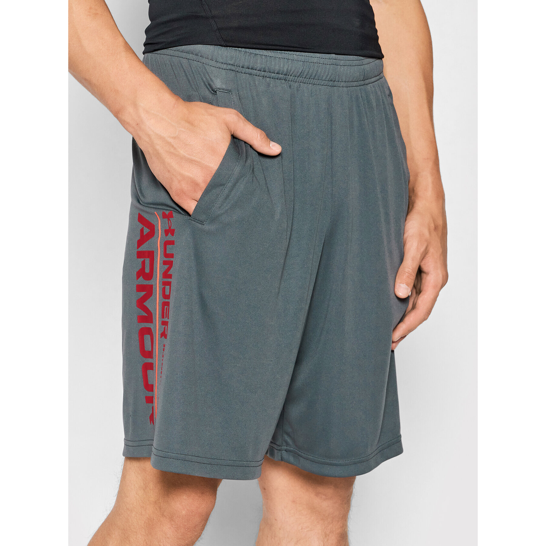 Under Armour Sportovní kraťasy Tech™ Wordmark 1370400 Šedá Loose Fit - Pepit.cz