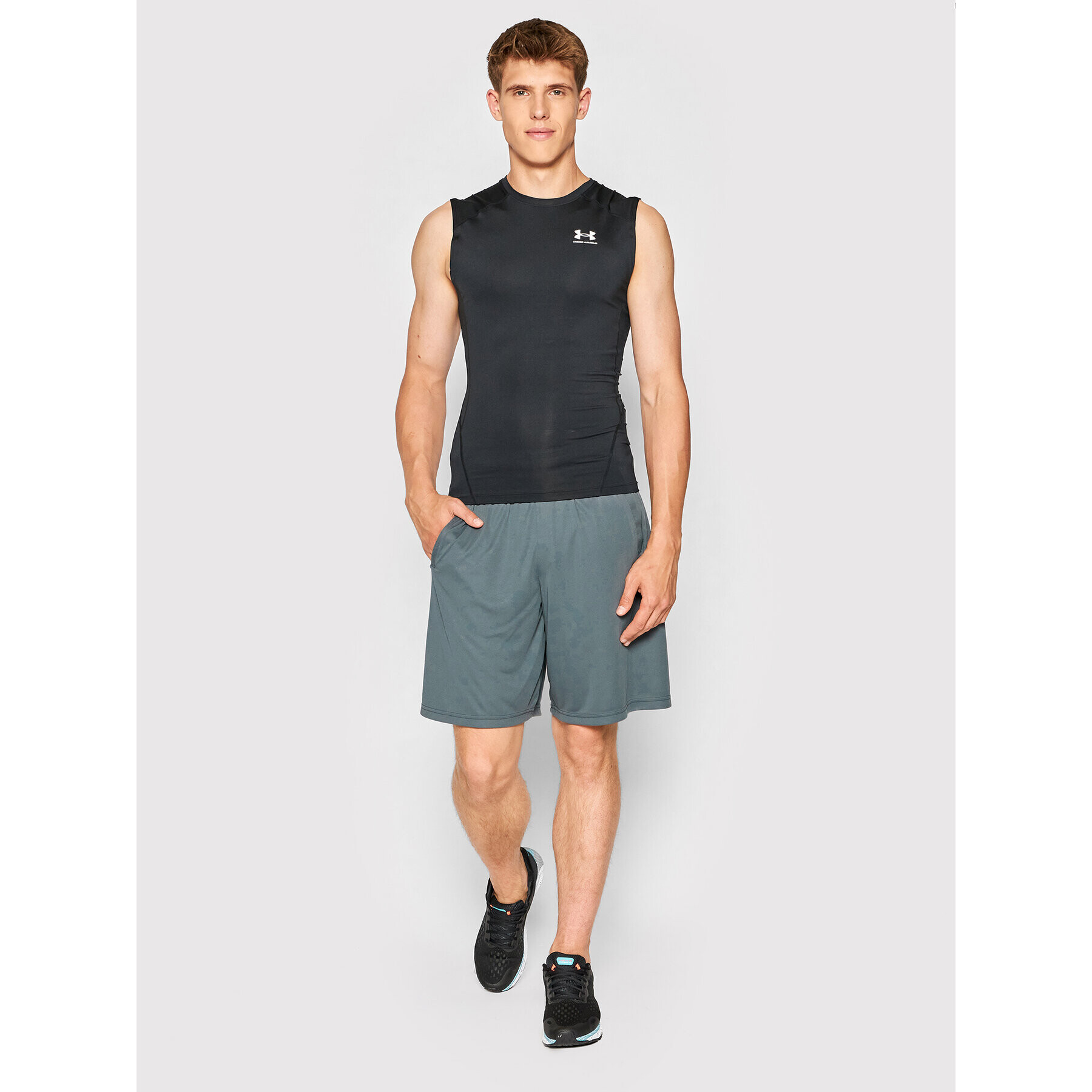 Under Armour Sportovní kraťasy Tech™ Wordmark 1370400 Šedá Loose Fit - Pepit.cz