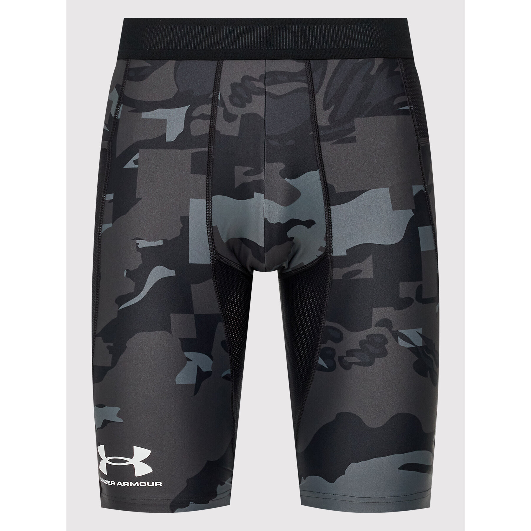 Under Armour Sportovní kraťasy Ua Iso-Chill Compression Print 1361594 Černá Slim Fit - Pepit.cz