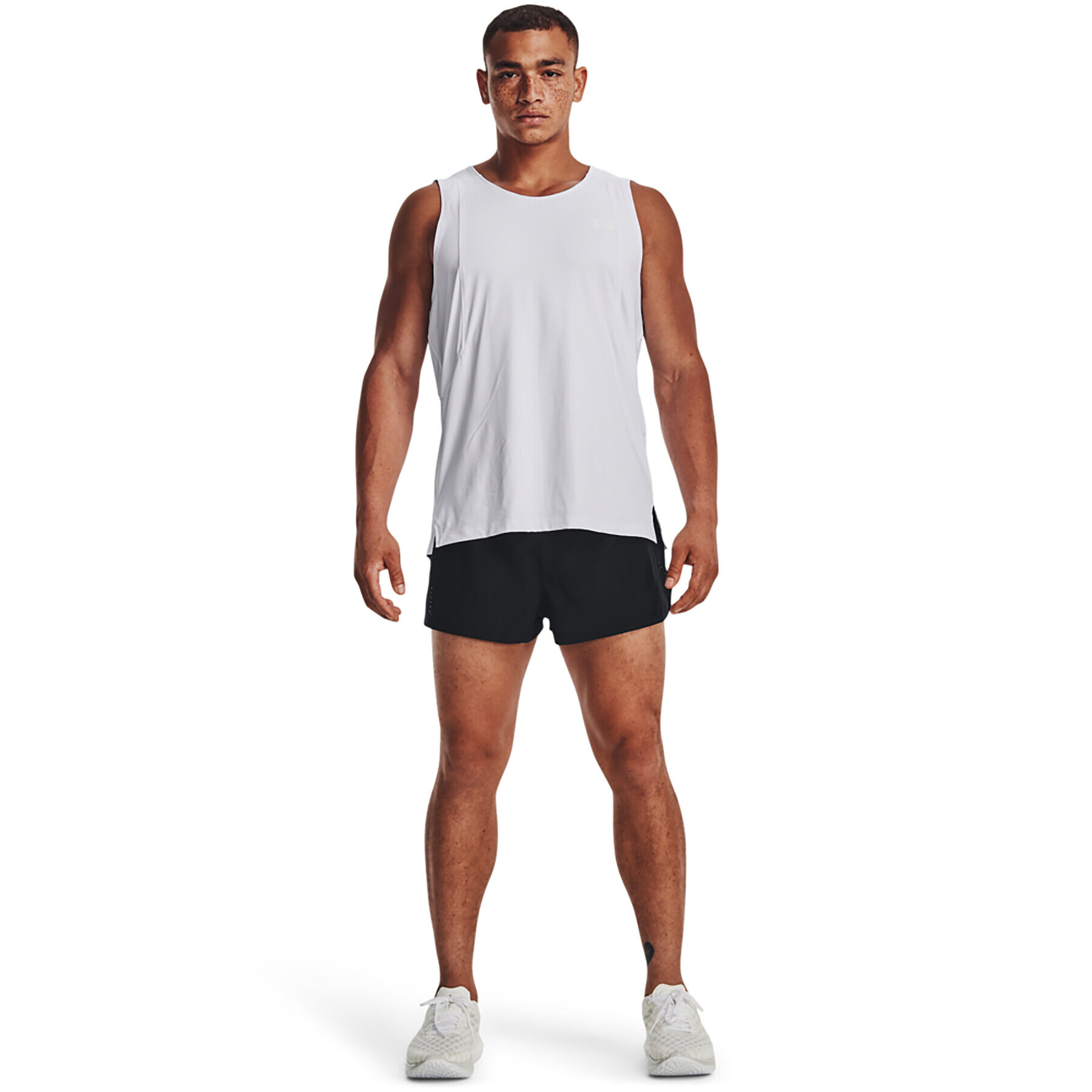 Under Armour Sportovní kraťasy UA LAUNCH SPLIT PERF SHORT 1377813 Černá Regular Fit - Pepit.cz