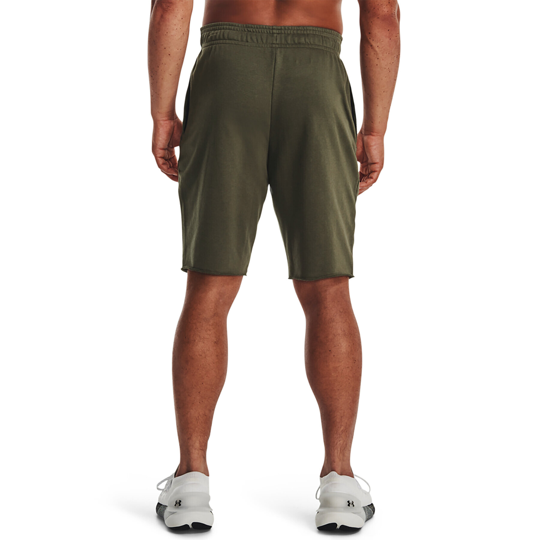 Under Armour Sportovní kraťasy UA RIVAL TERRY SHORT 1361631 Khaki Regular Fit - Pepit.cz