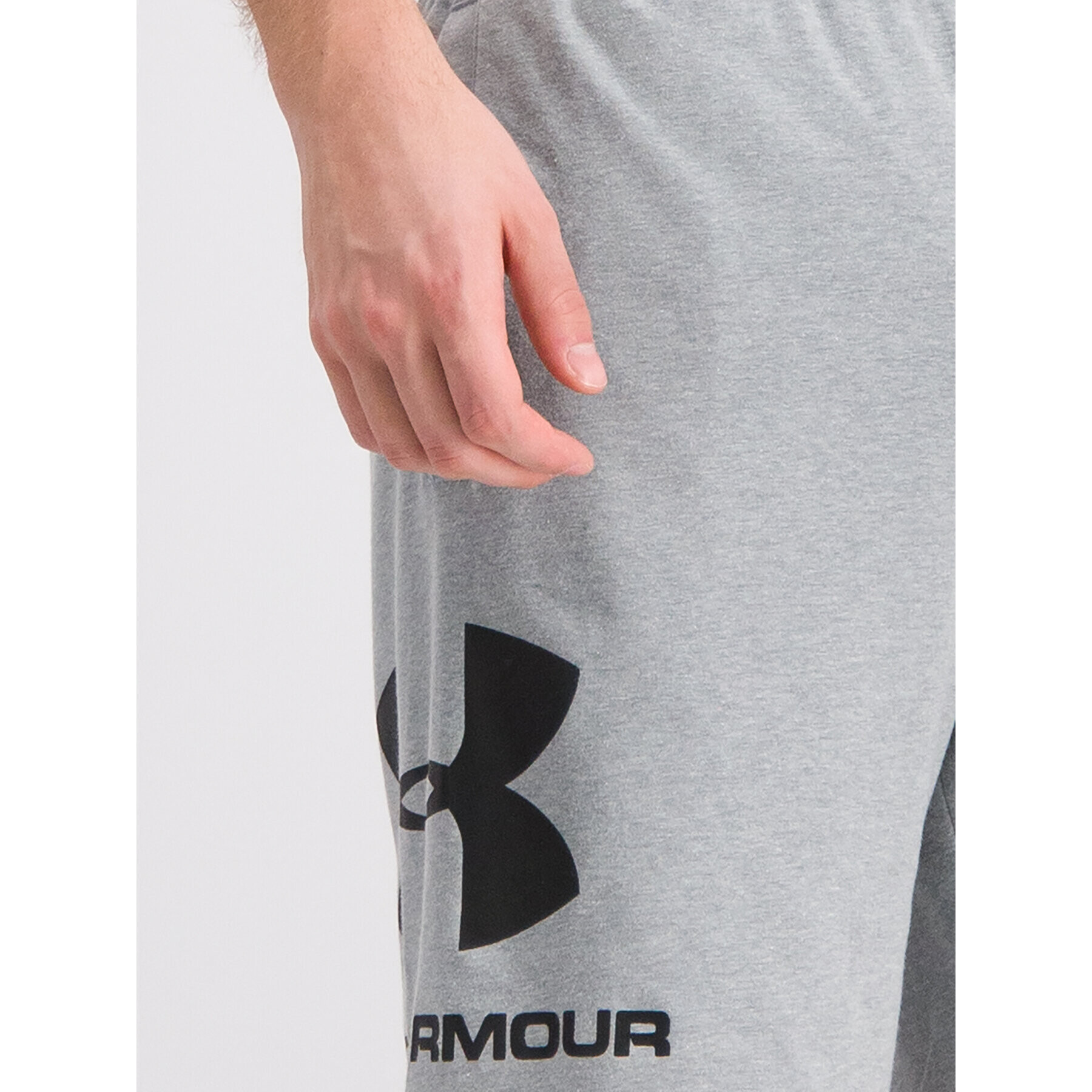 Under Armour Sportovní kraťasy UA Sportstyle Cotton Graphic 1329300 Šedá Regular Fit - Pepit.cz