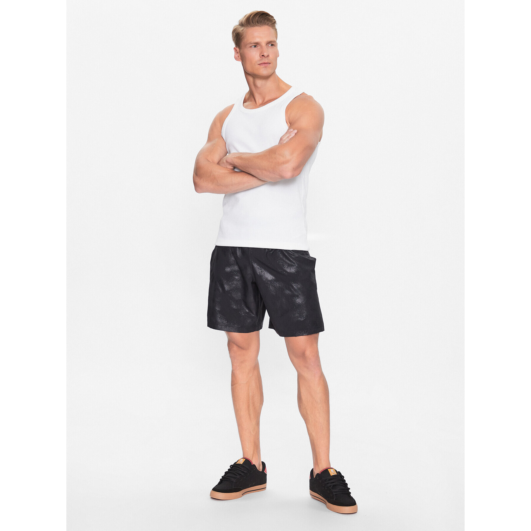 Under Armour Sportovní kraťasy UA Woven Emboss Short 1377137 Černá Regular Fit - Pepit.cz