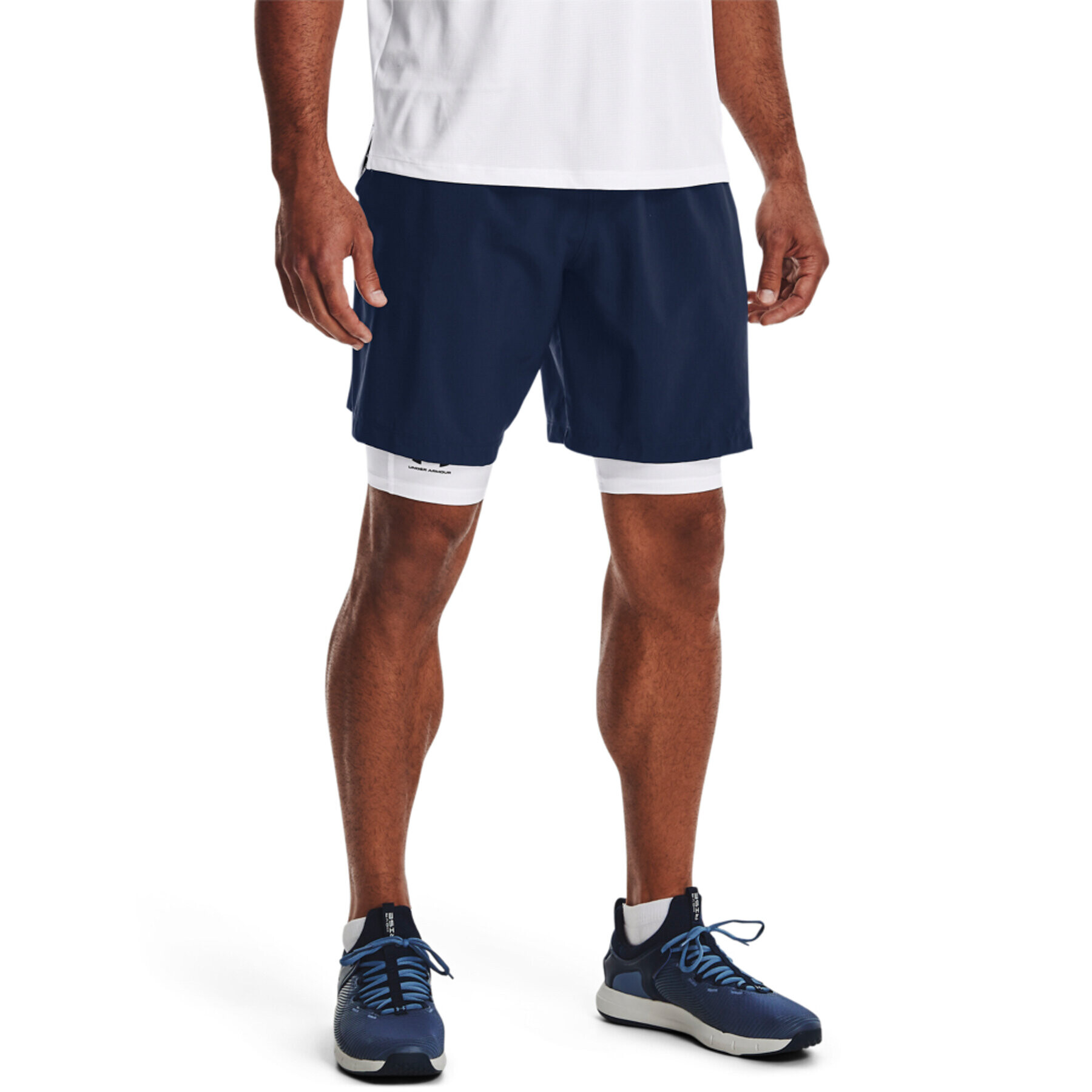 Under Armour Sportovní kraťasy UA Woven Graphic Shorts 1370388 Tmavomodrá Regular Fit - Pepit.cz