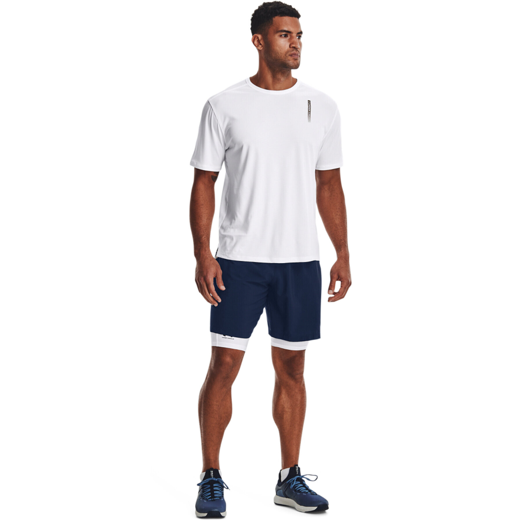 Under Armour Sportovní kraťasy UA Woven Graphic Shorts 1370388 Tmavomodrá Regular Fit - Pepit.cz