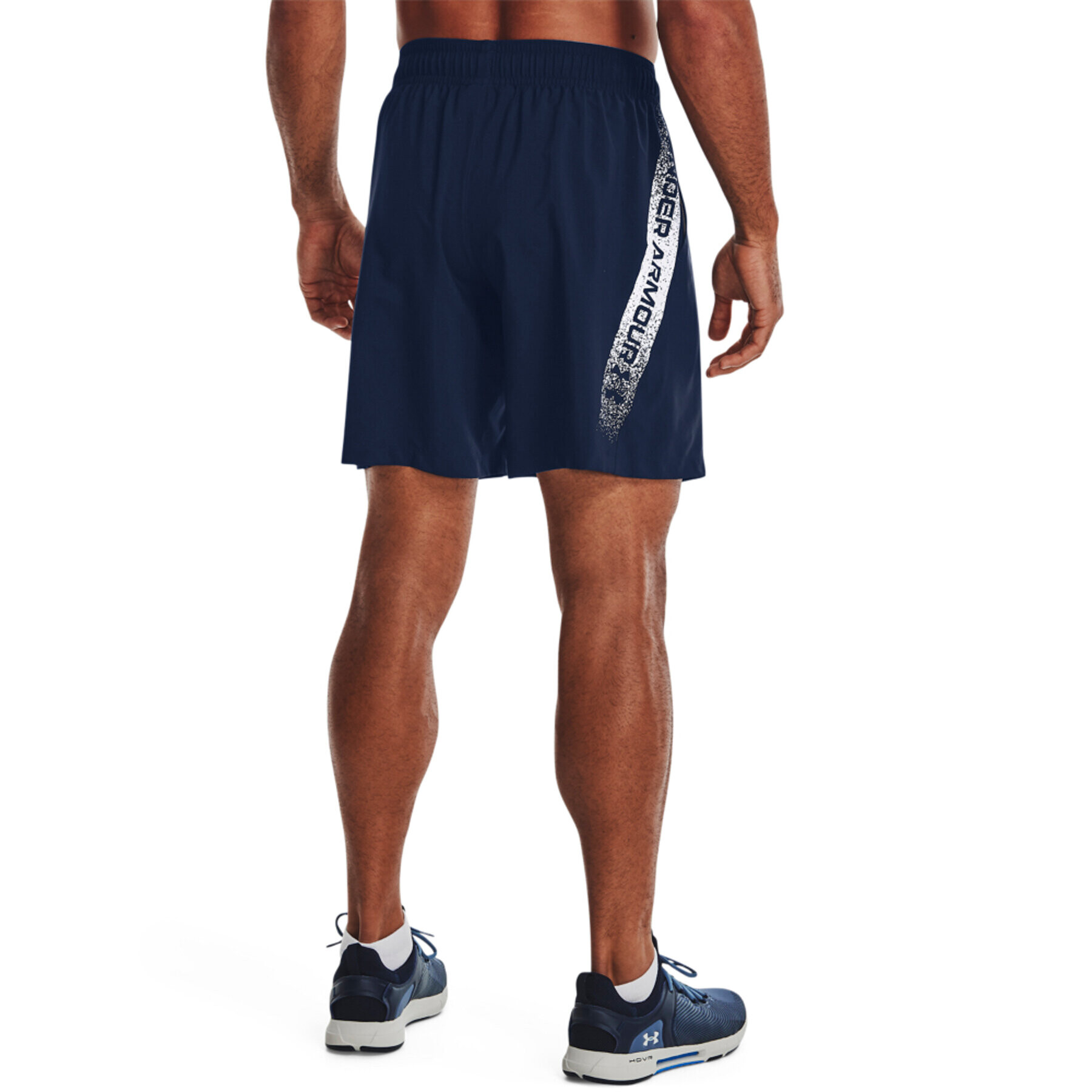 Under Armour Sportovní kraťasy UA Woven Graphic Shorts 1370388 Tmavomodrá Regular Fit - Pepit.cz