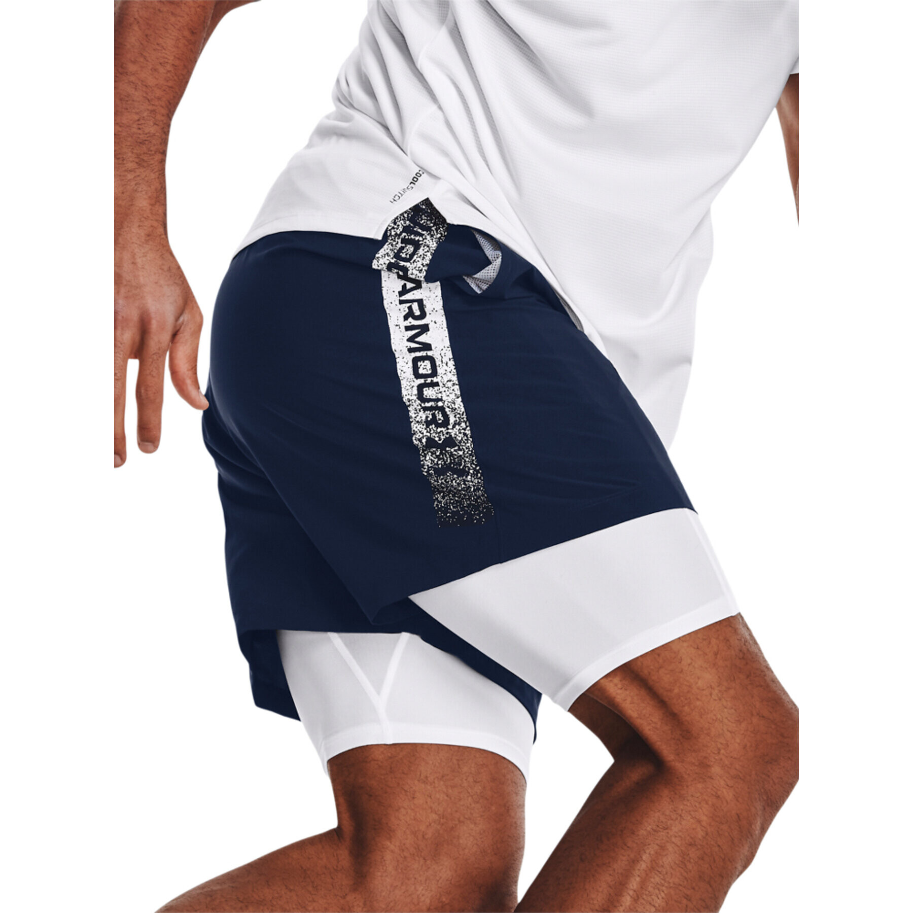 Under Armour Sportovní kraťasy UA Woven Graphic Shorts 1370388 Tmavomodrá Regular Fit - Pepit.cz