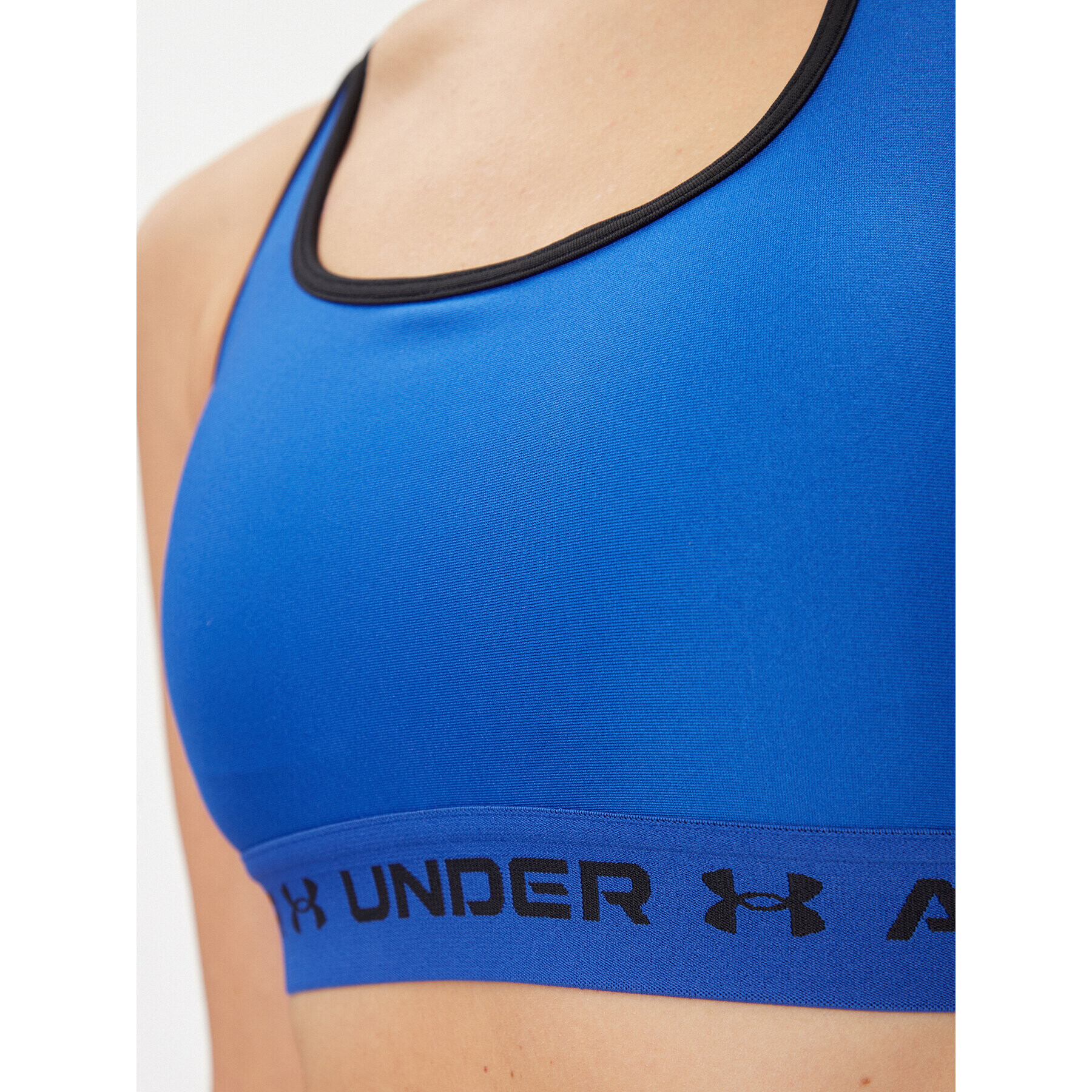 Under Armour Sportovní podprsenka Ua Crossback Mid Bra 1361034 Modrá Compression Fit - Pepit.cz