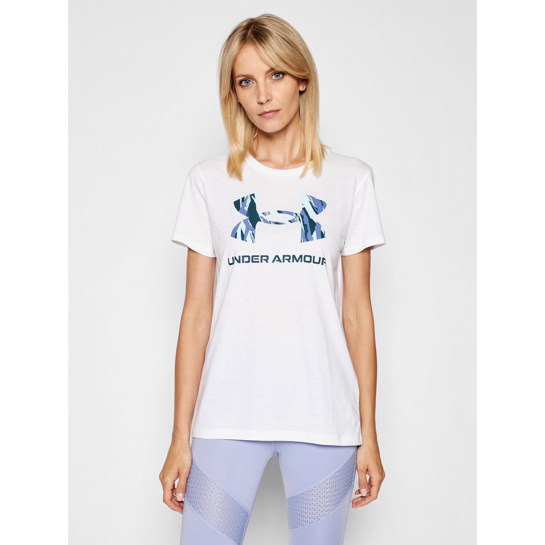 Under Armour T-Shirt Live Sportstyle Graphic 1356305 Bílá Regular Fit - Pepit.cz