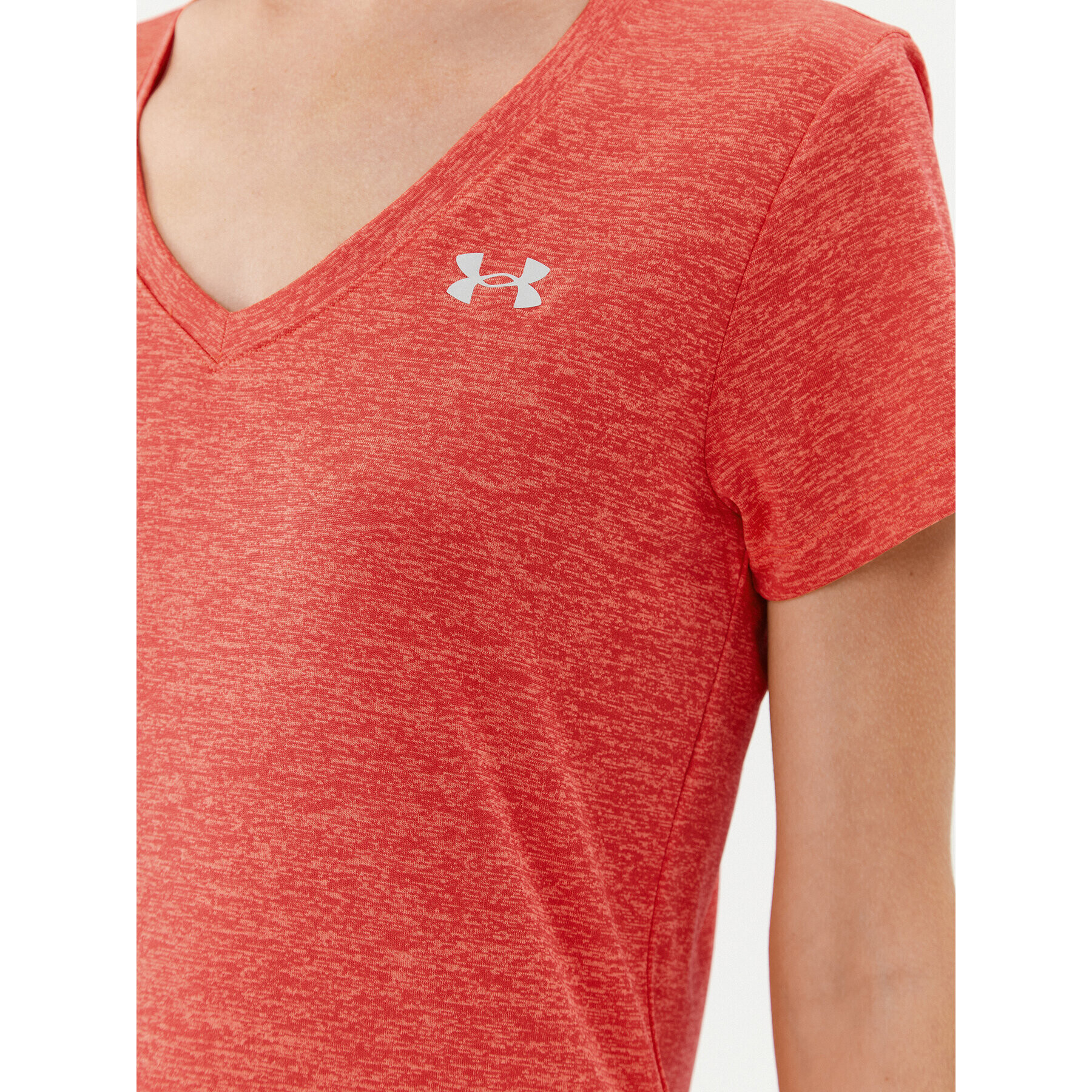 Under Armour T-Shirt Tech Ssv - Twist 1258568 Červená Loose Fit - Pepit.cz