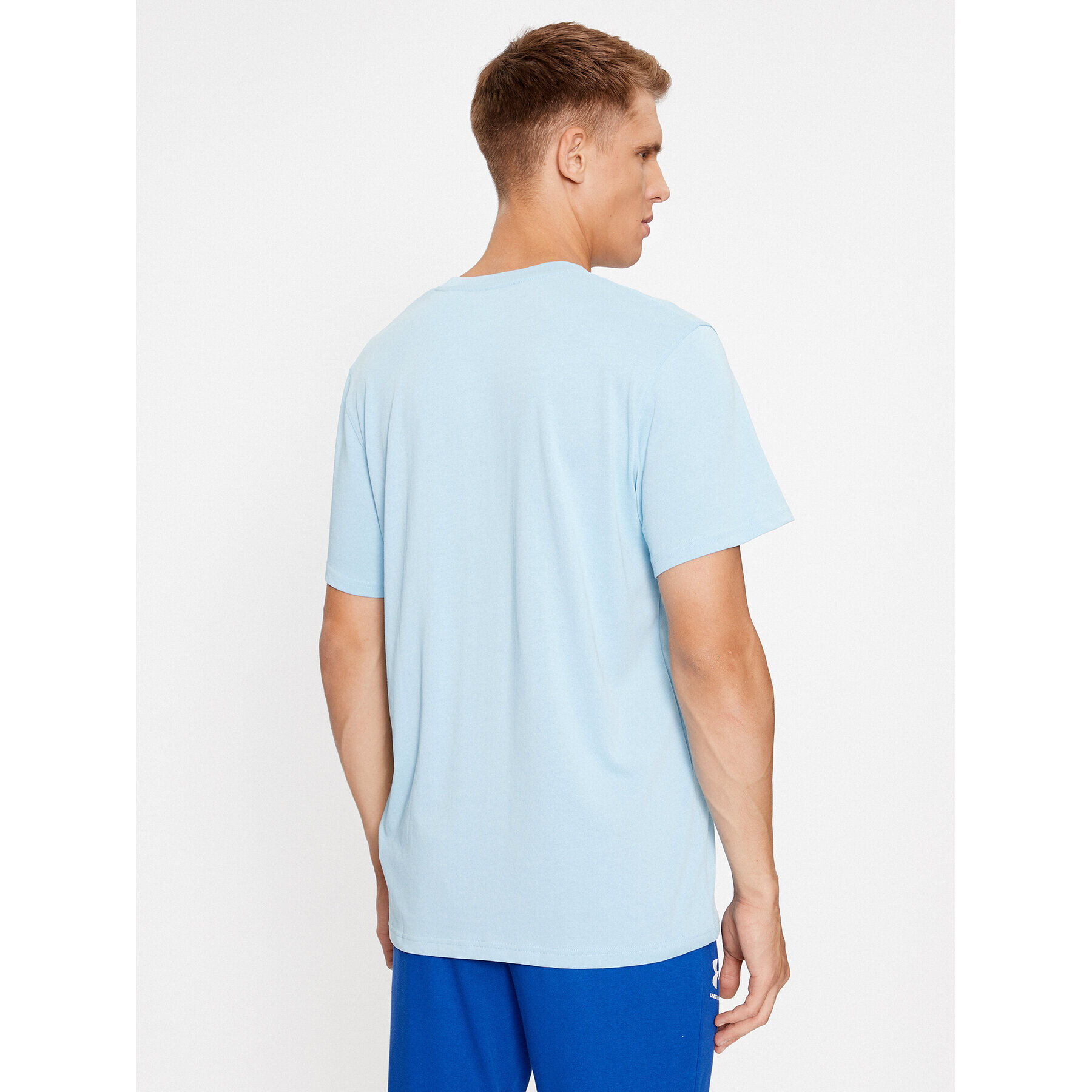 Under Armour T-Shirt Ua M Logo Emb Heavyweight Ss 1373997 Modrá Loose Fit - Pepit.cz