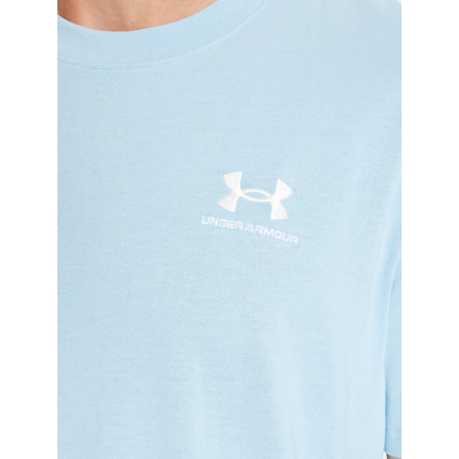 Under Armour T-Shirt Ua M Logo Emb Heavyweight Ss 1373997 Modrá Loose Fit - Pepit.cz