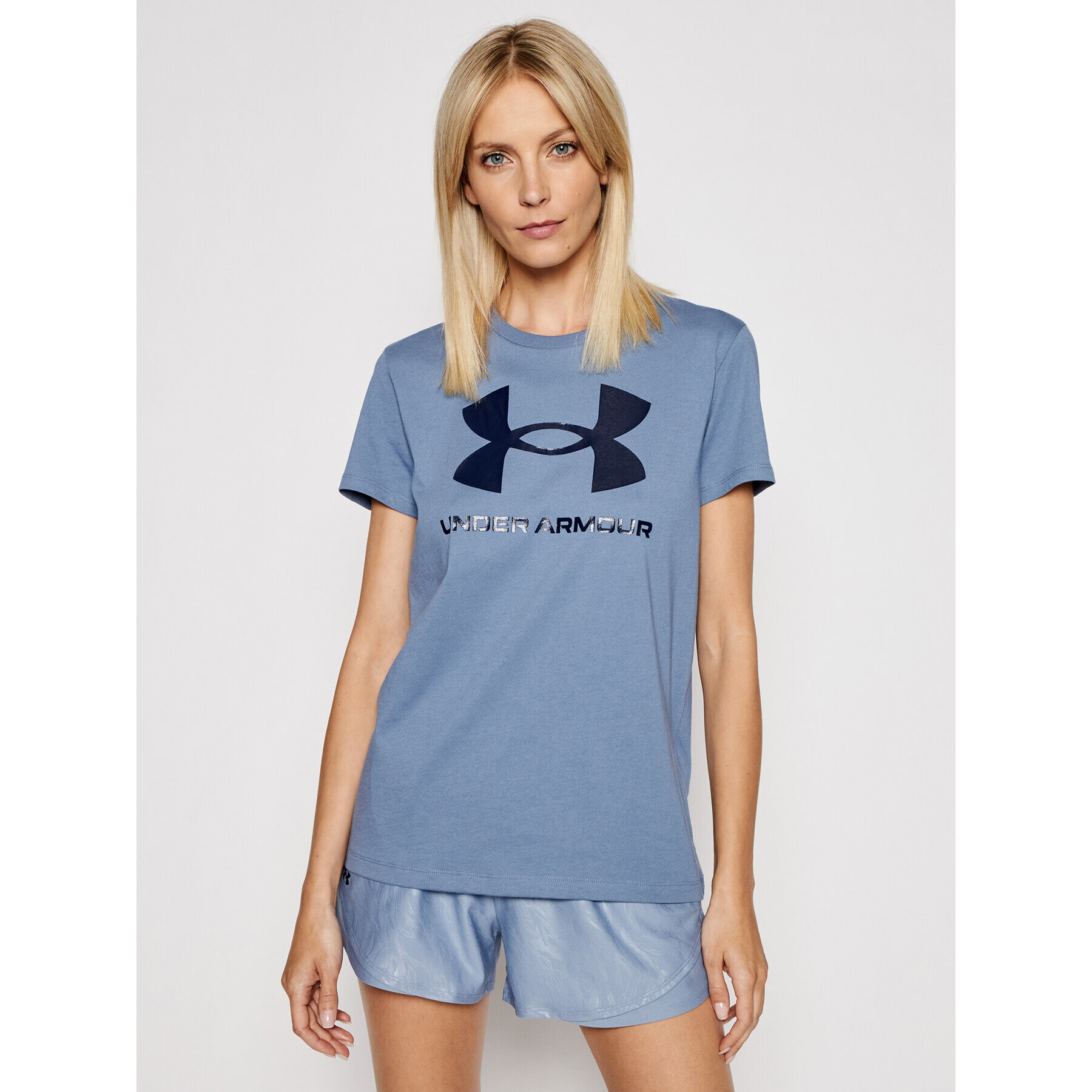 Under Armour T-Shirt UA Sportstyle Graphic 1356305 Modrá Loose Fit - Pepit.cz