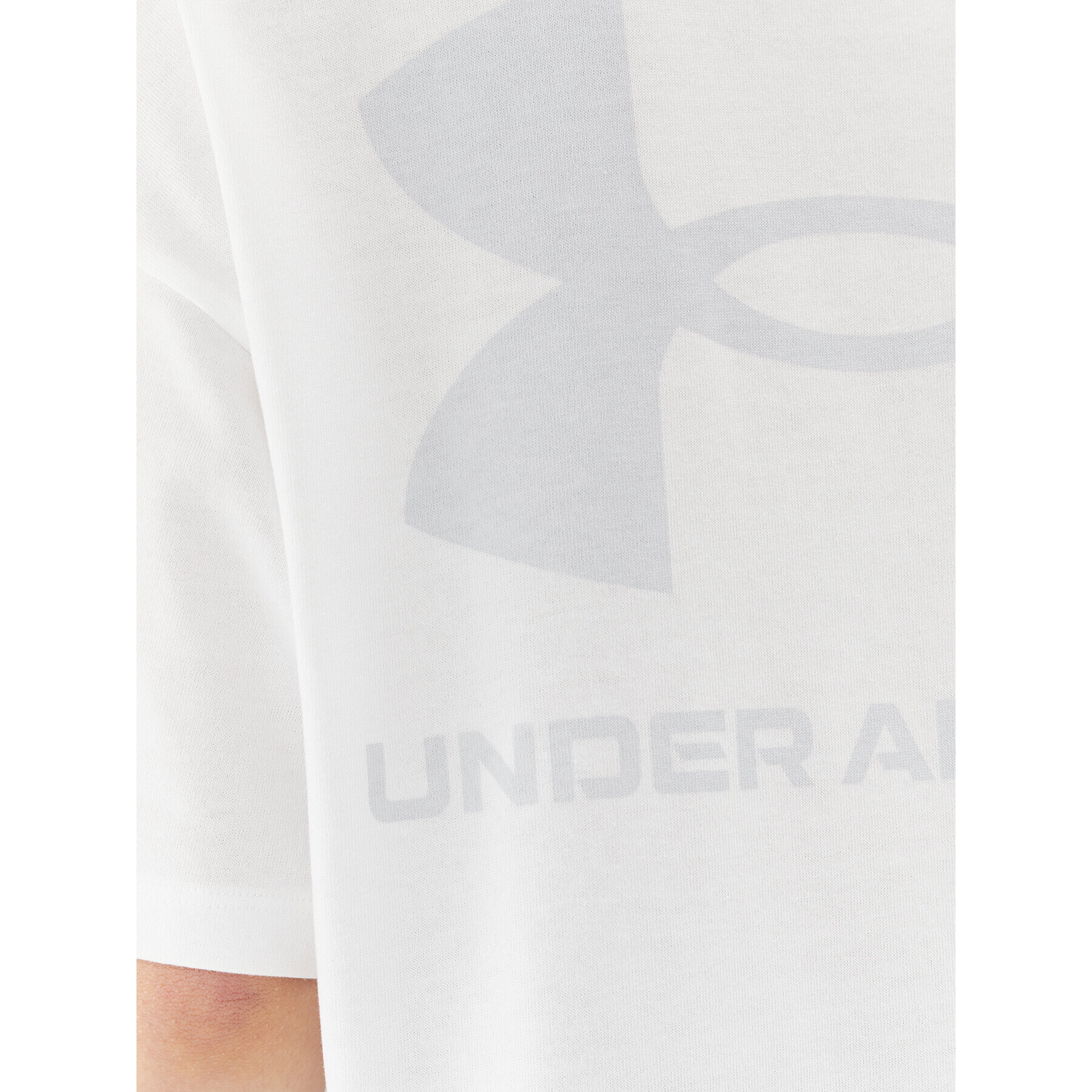 Under Armour T-Shirt Ua W Logo Lc Oversized Hw Ss 1379948 Bílá Loose Fit - Pepit.cz