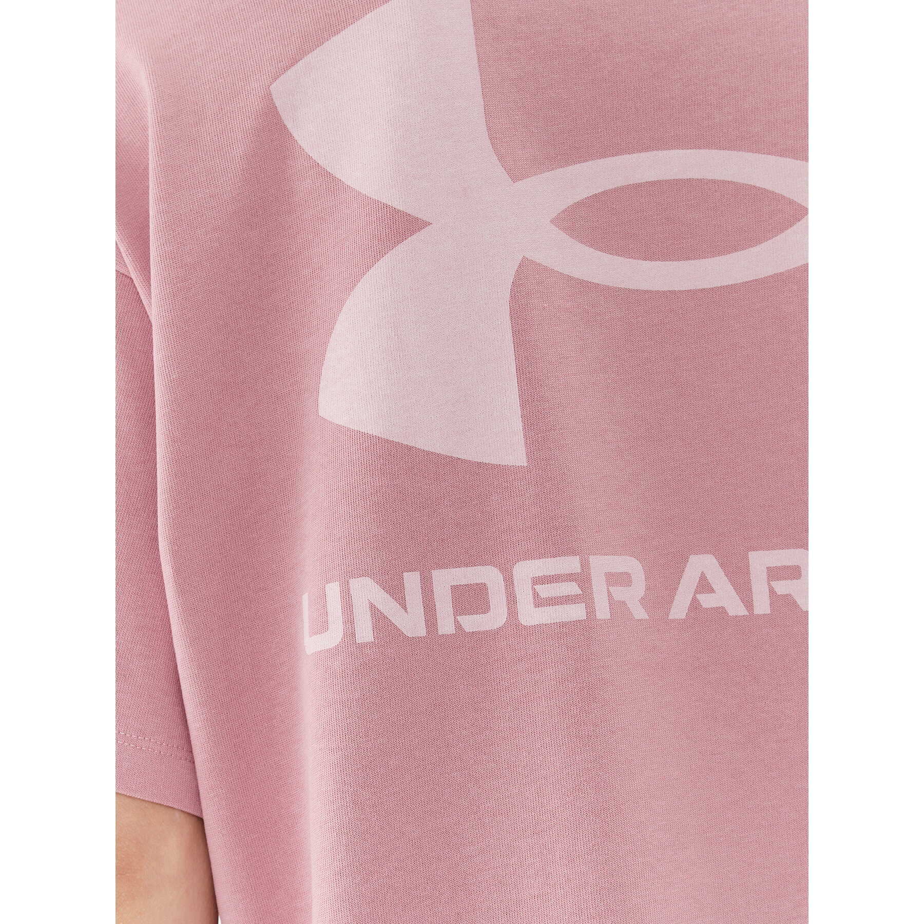 Under Armour T-Shirt Ua W Logo Lc Oversized Hw Ss 1379948 Růžová Loose Fit - Pepit.cz