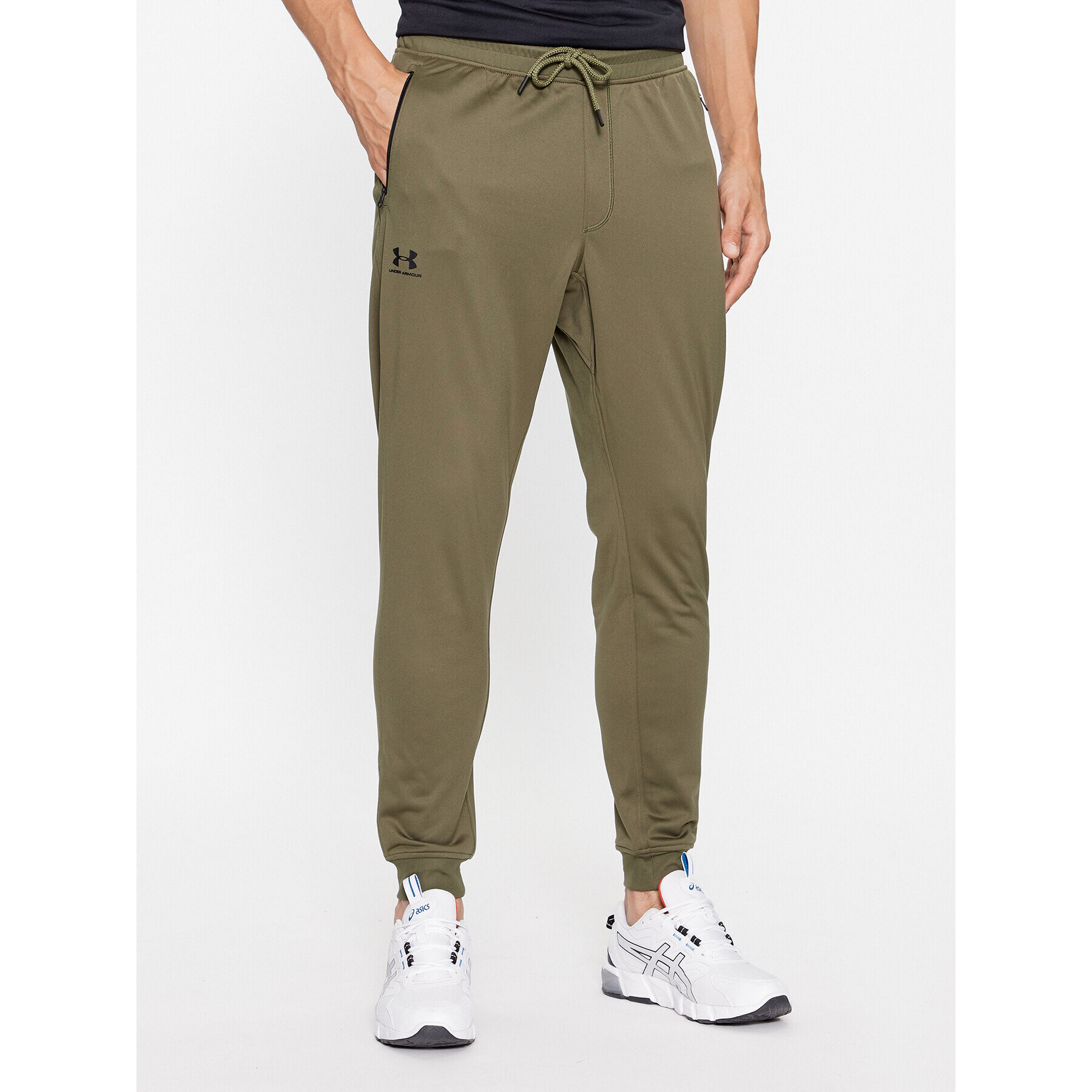 Under Armour Teplákové kalhoty Sportstyle Tricot Jogger 1290261 Khaki Loose Fit - Pepit.cz