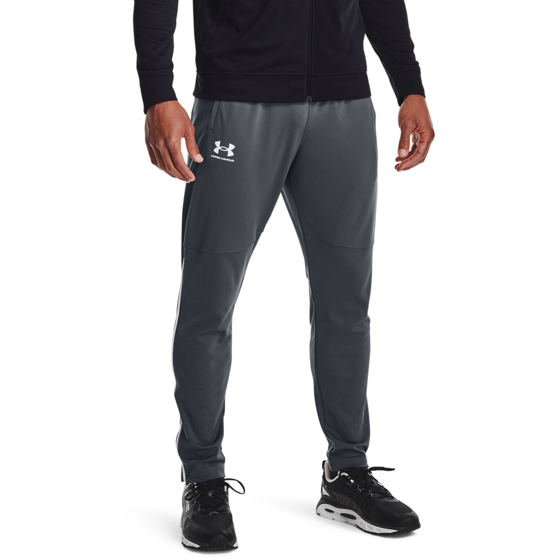 Under Armour Teplákové kalhoty Ua Pique Track 1366203 Šedá Regular Fit - Pepit.cz