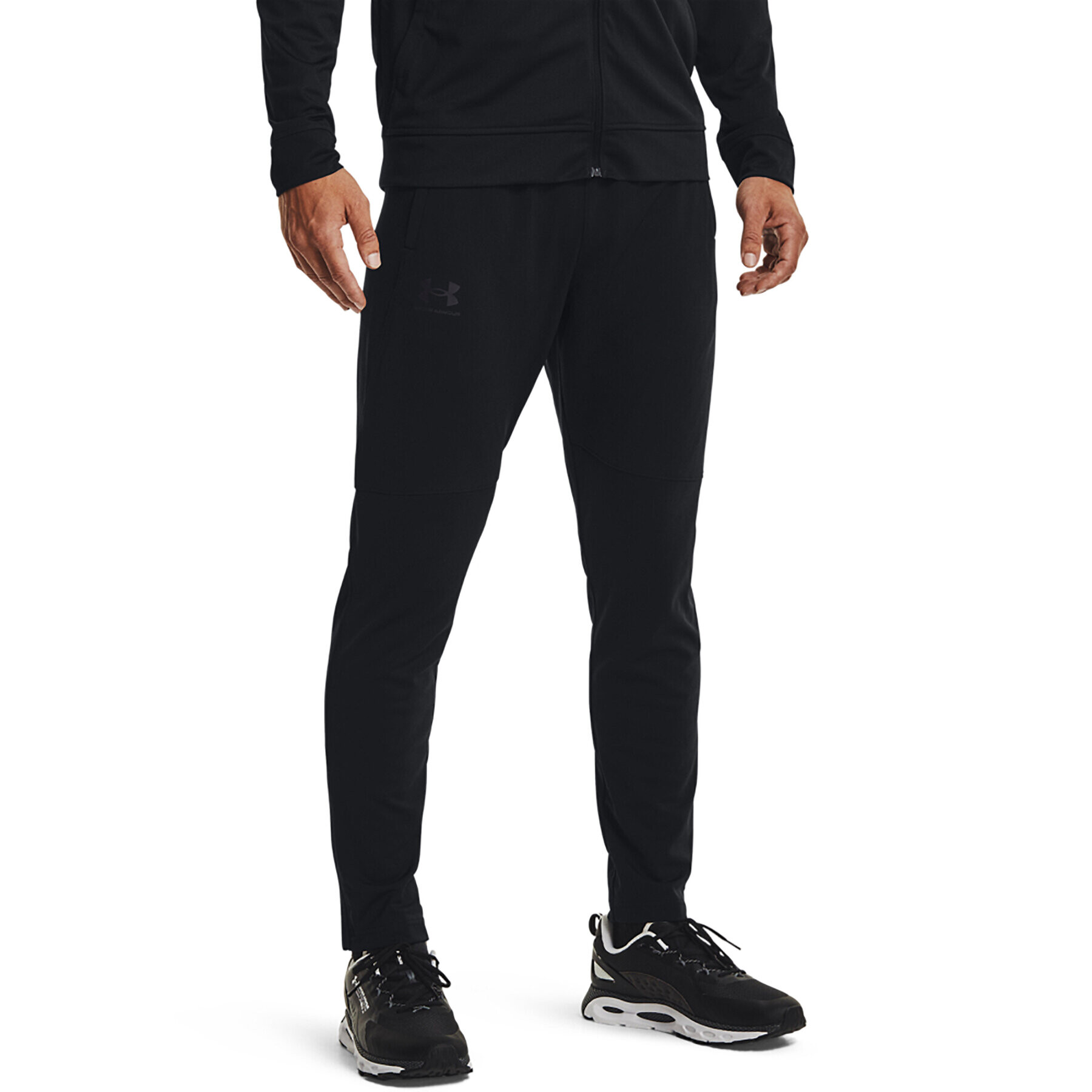 Under Armour Teplákové kalhoty UA PIQUE TRACK PANT 1366203 Černá Regular Fit - Pepit.cz