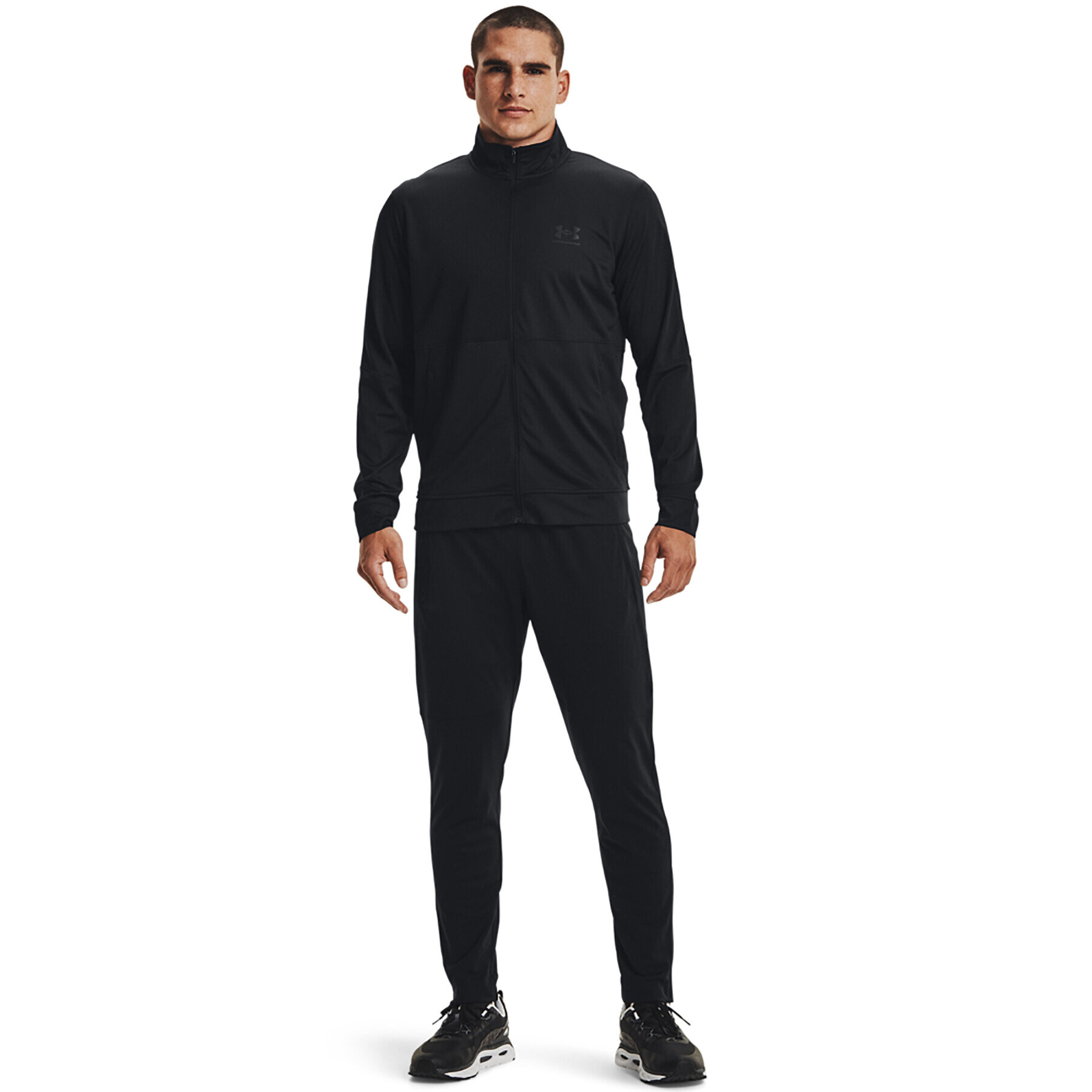 Under Armour Teplákové kalhoty UA PIQUE TRACK PANT 1366203 Černá Regular Fit - Pepit.cz