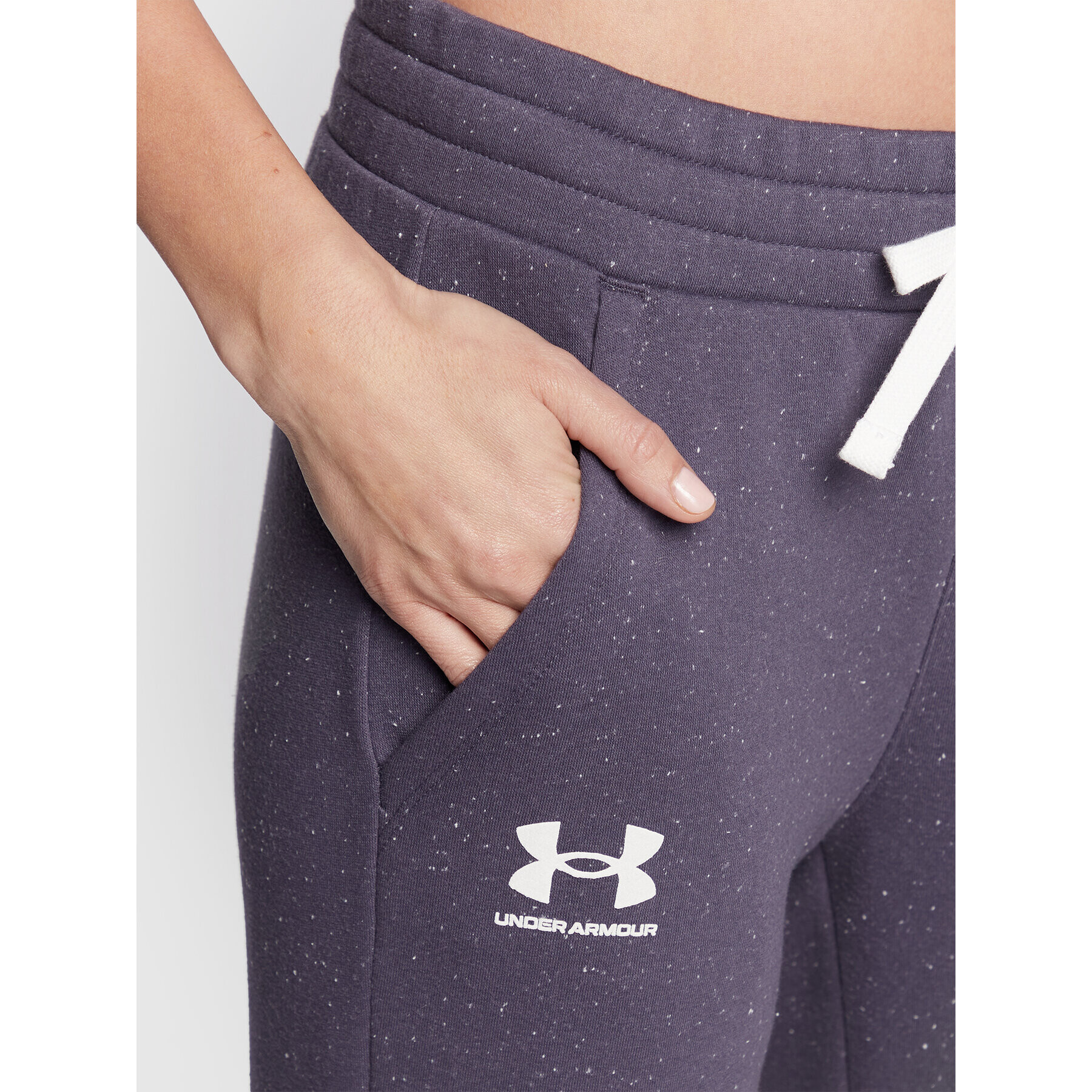 Under Armour Teplákové kalhoty Ua Rival Fleece 1356416 Tmavomodrá Loose Fit - Pepit.cz