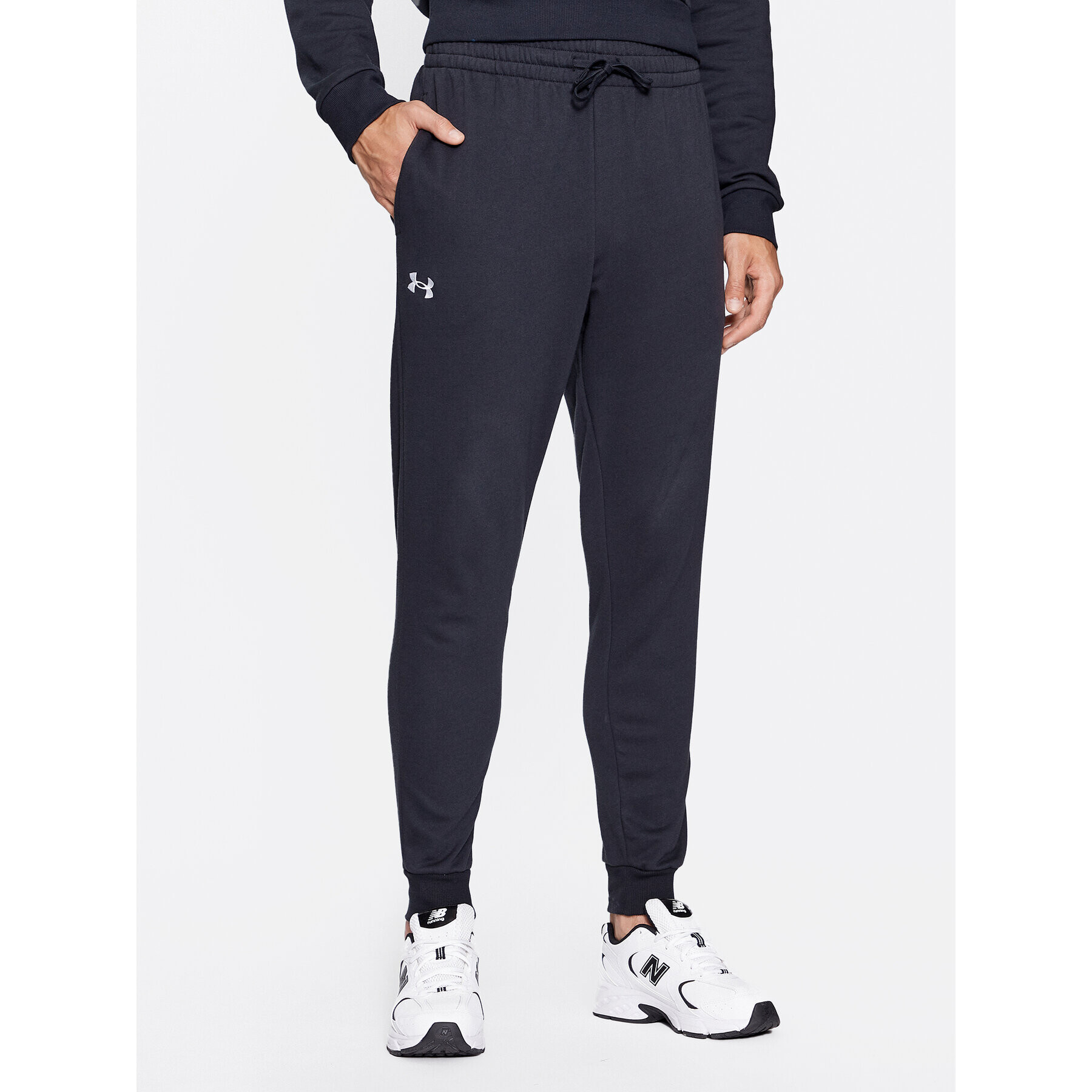 Under Armour Teplákové kalhoty Ua Rival Fleece Joggers 1379774 Černá Loose Fit - Pepit.cz