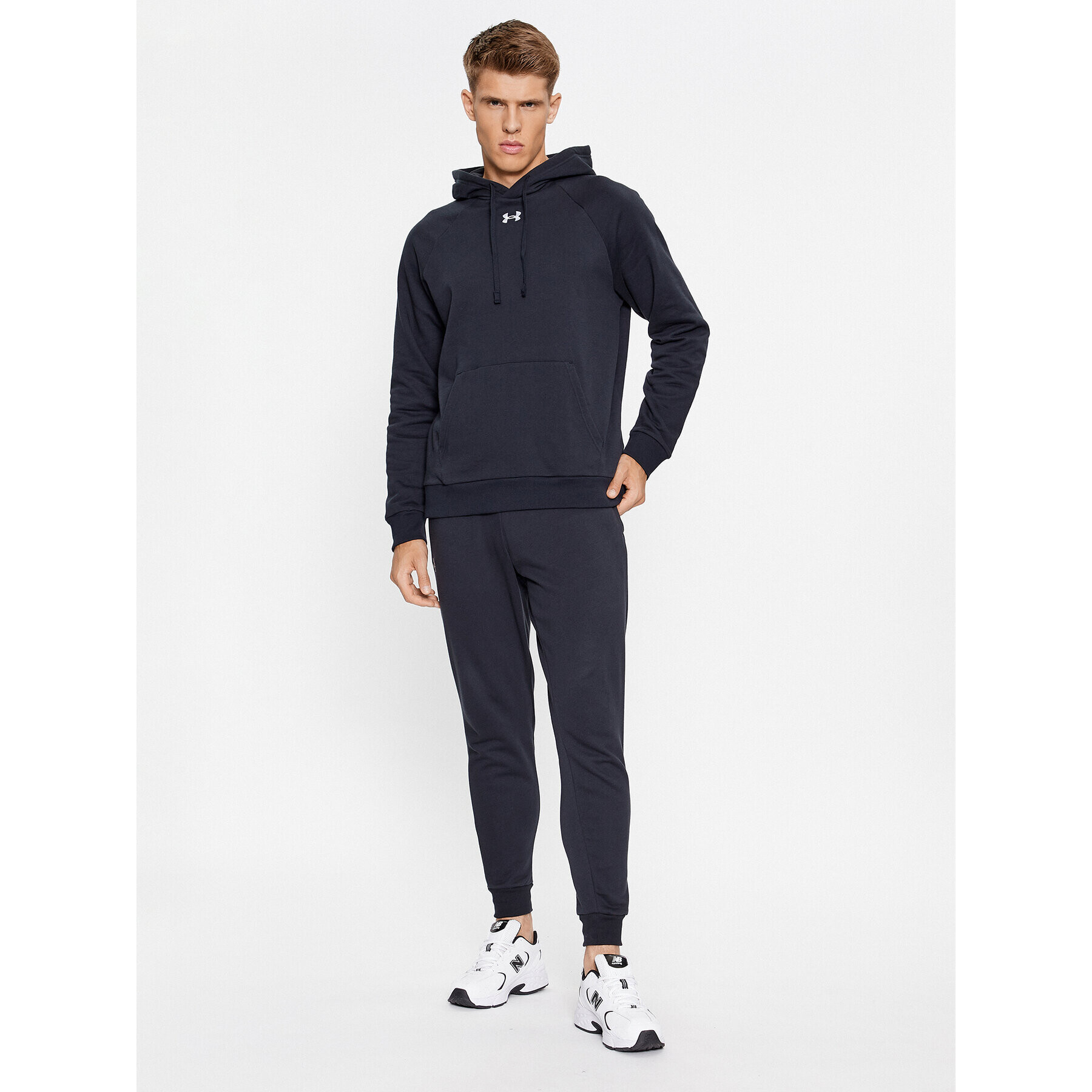 Under Armour Teplákové kalhoty Ua Rival Fleece Joggers 1379774 Černá Loose Fit - Pepit.cz