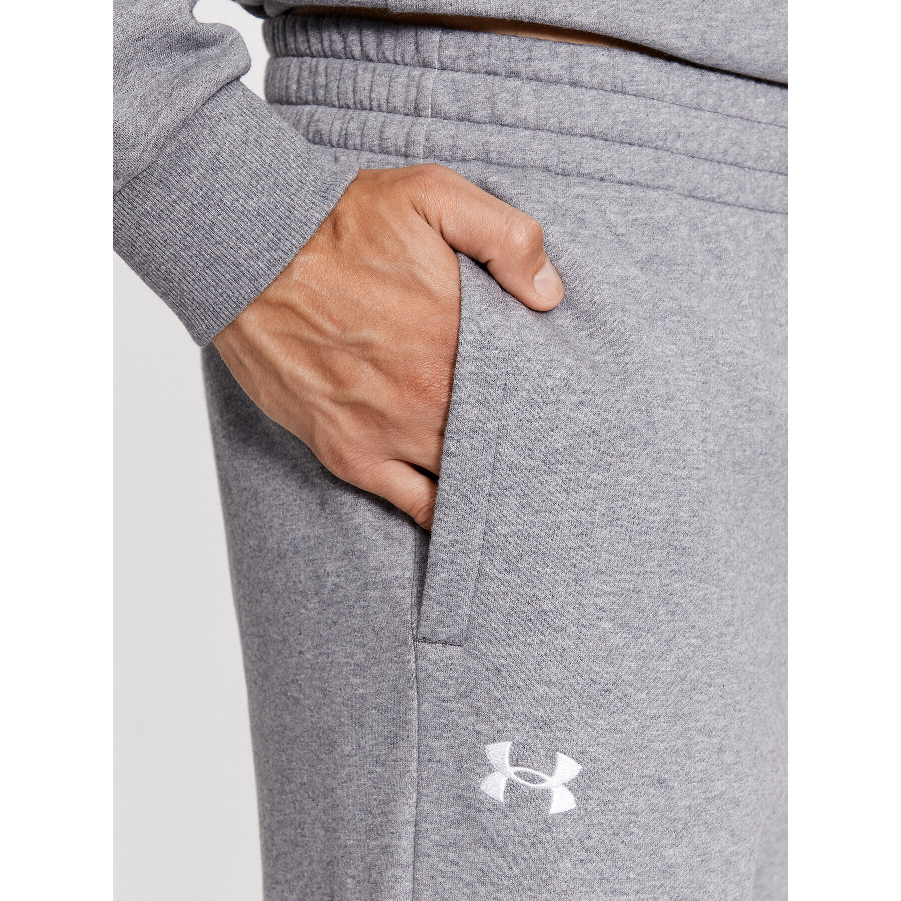 Under Armour Teplákové kalhoty Ua Rival Fleece Joggers 1379774 Šedá Loose Fit - Pepit.cz