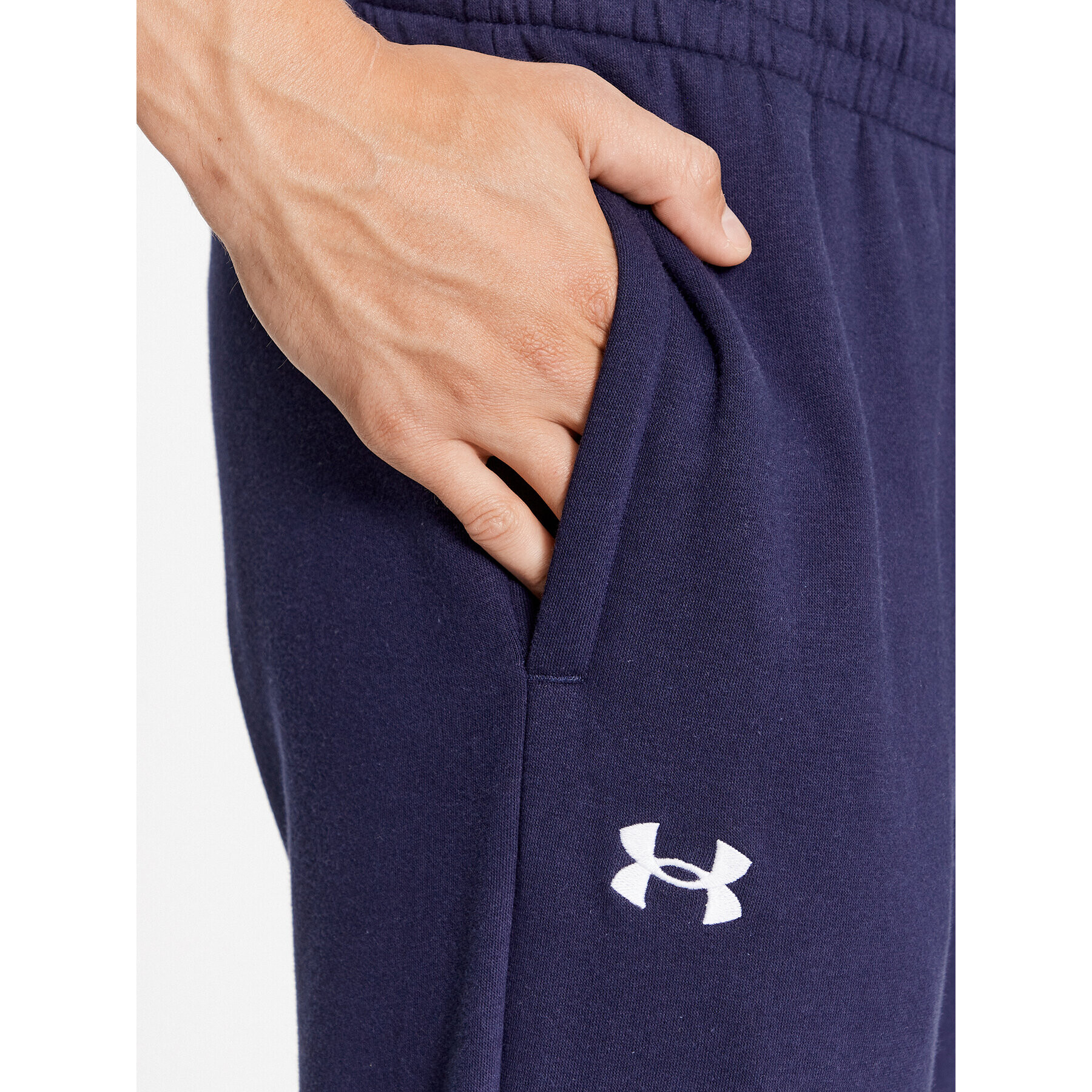 Under Armour Teplákové kalhoty Ua Rival Fleece Joggers 1379774 Tmavomodrá Loose Fit - Pepit.cz