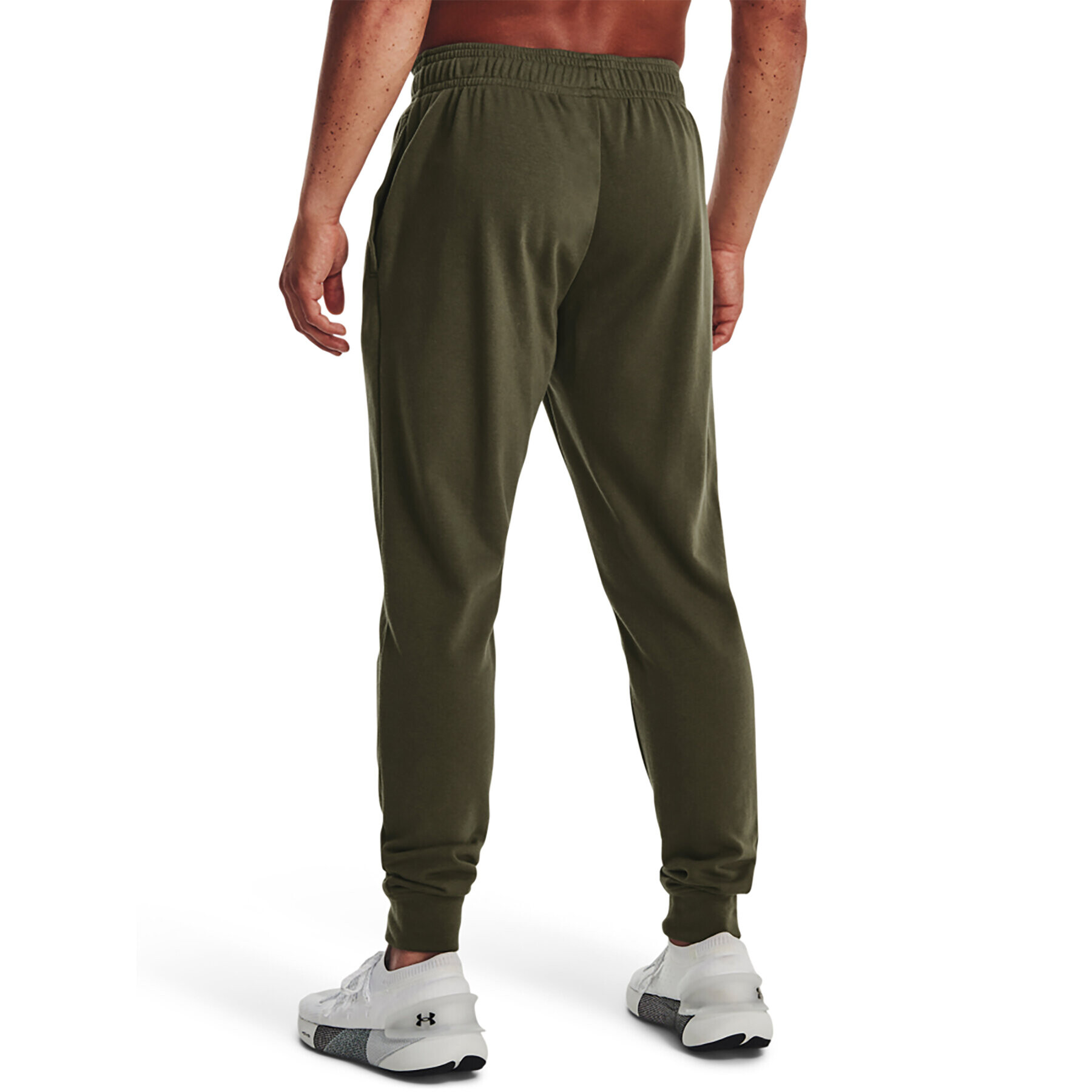 Under Armour Teplákové kalhoty UA Rival Terry Jogger 1361642 Khaki Regular Fit - Pepit.cz