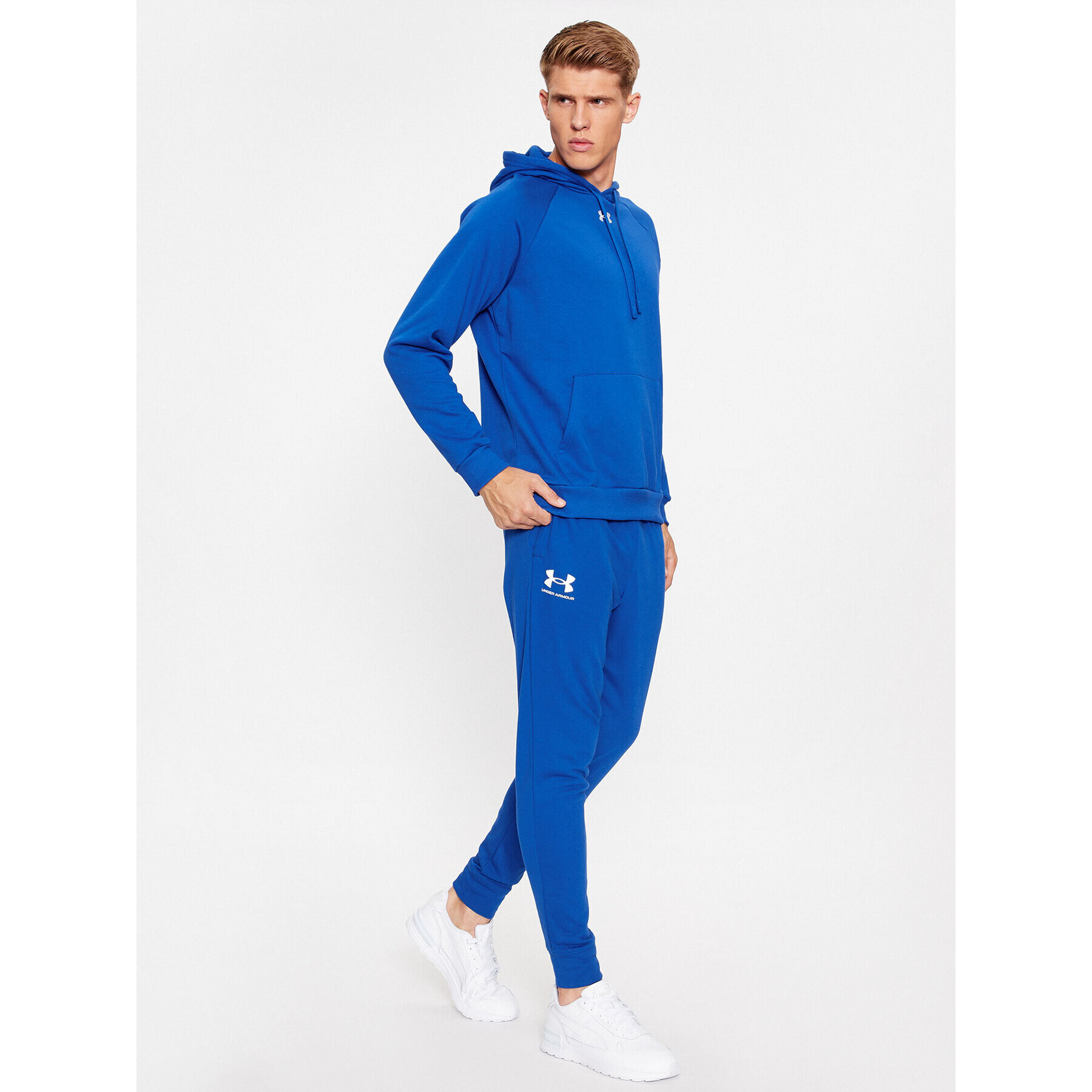 Under Armour Teplákové kalhoty Ua Rival Terry Jogger 1380843 Modrá Fitted Fit - Pepit.cz