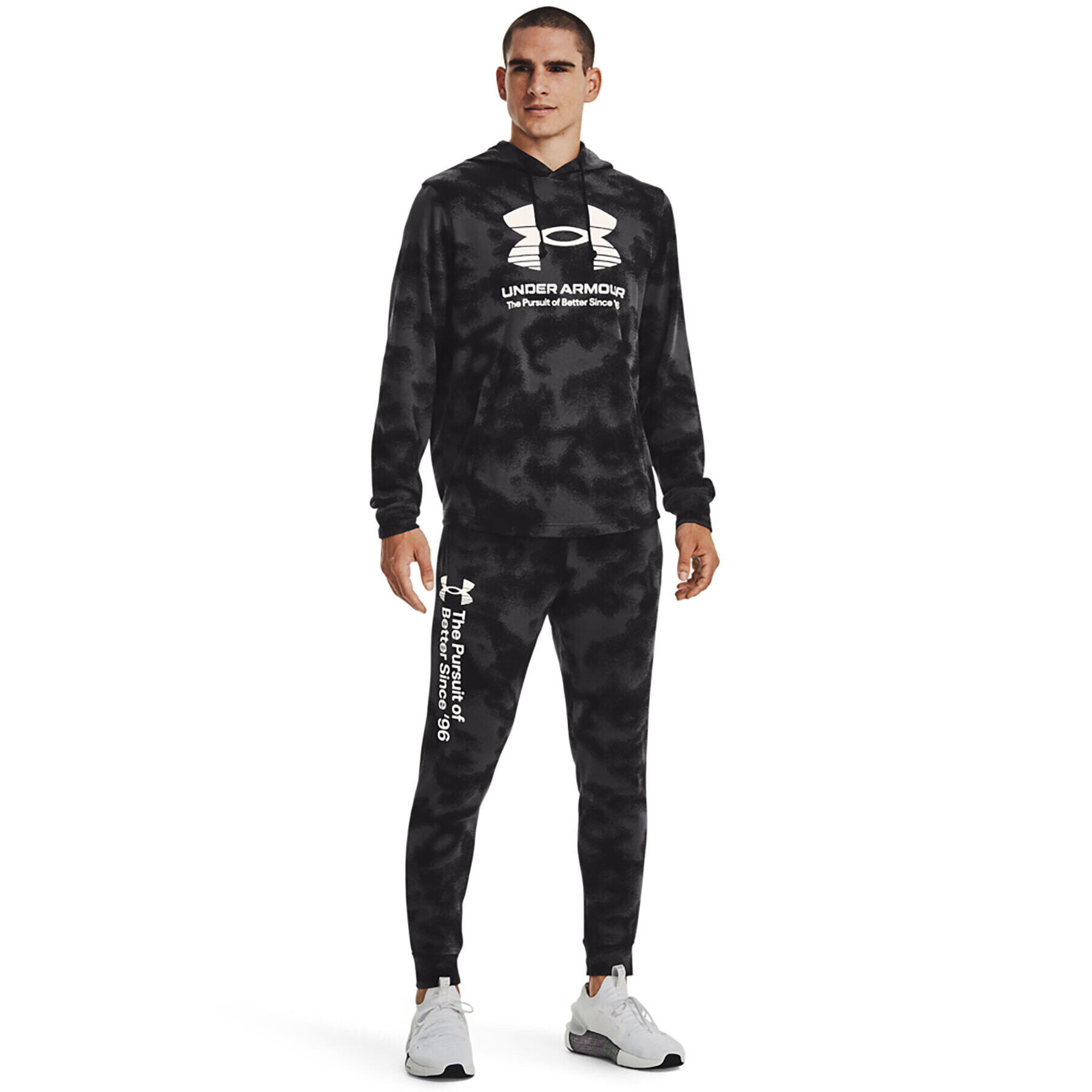 Under Armour Teplákové kalhoty UA Rival Terry Novelty Jgr 1377593 Černá Regular Fit - Pepit.cz