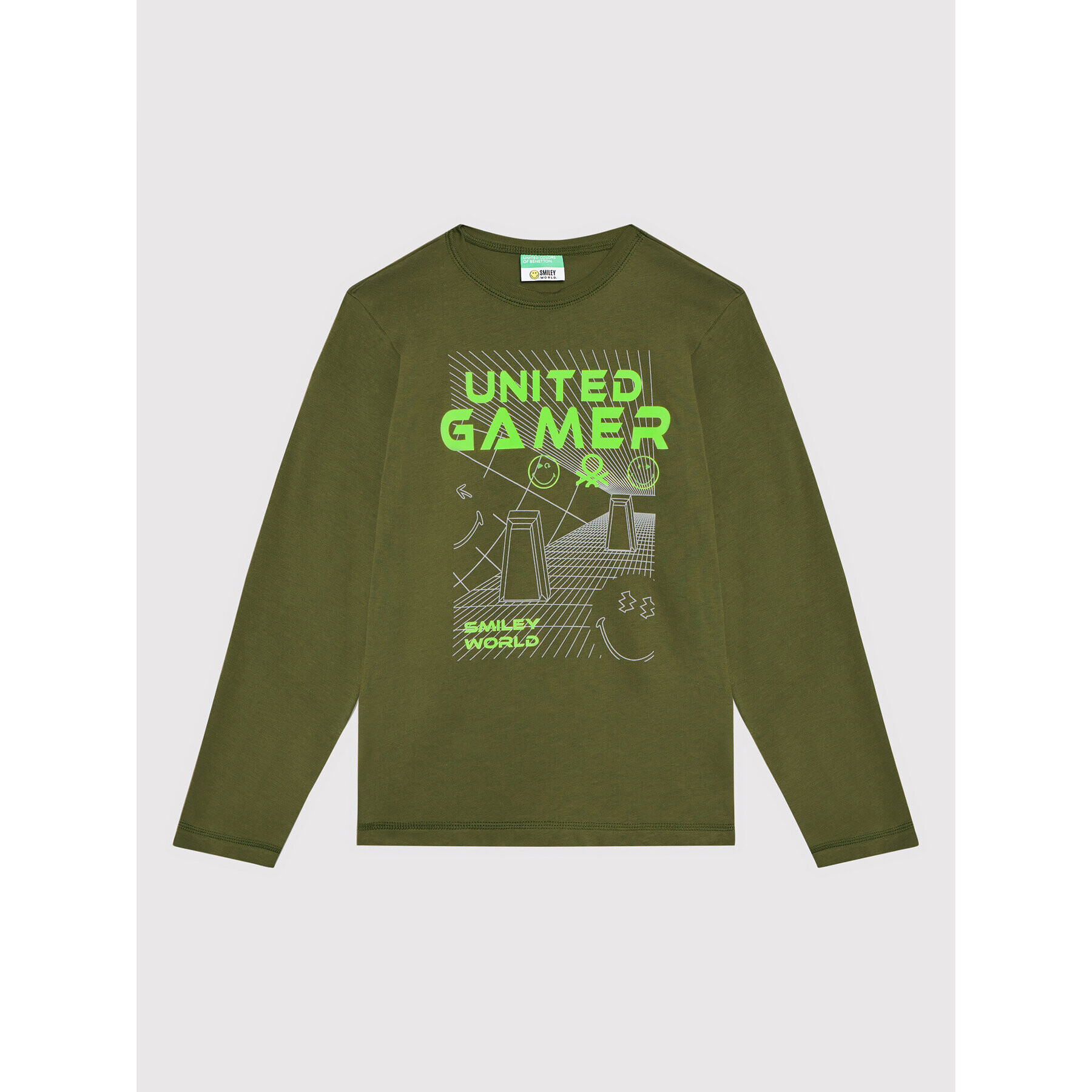 United Colors Of Benetton Halenka 3096C15E2 Zelená Regular Fit - Pepit.cz