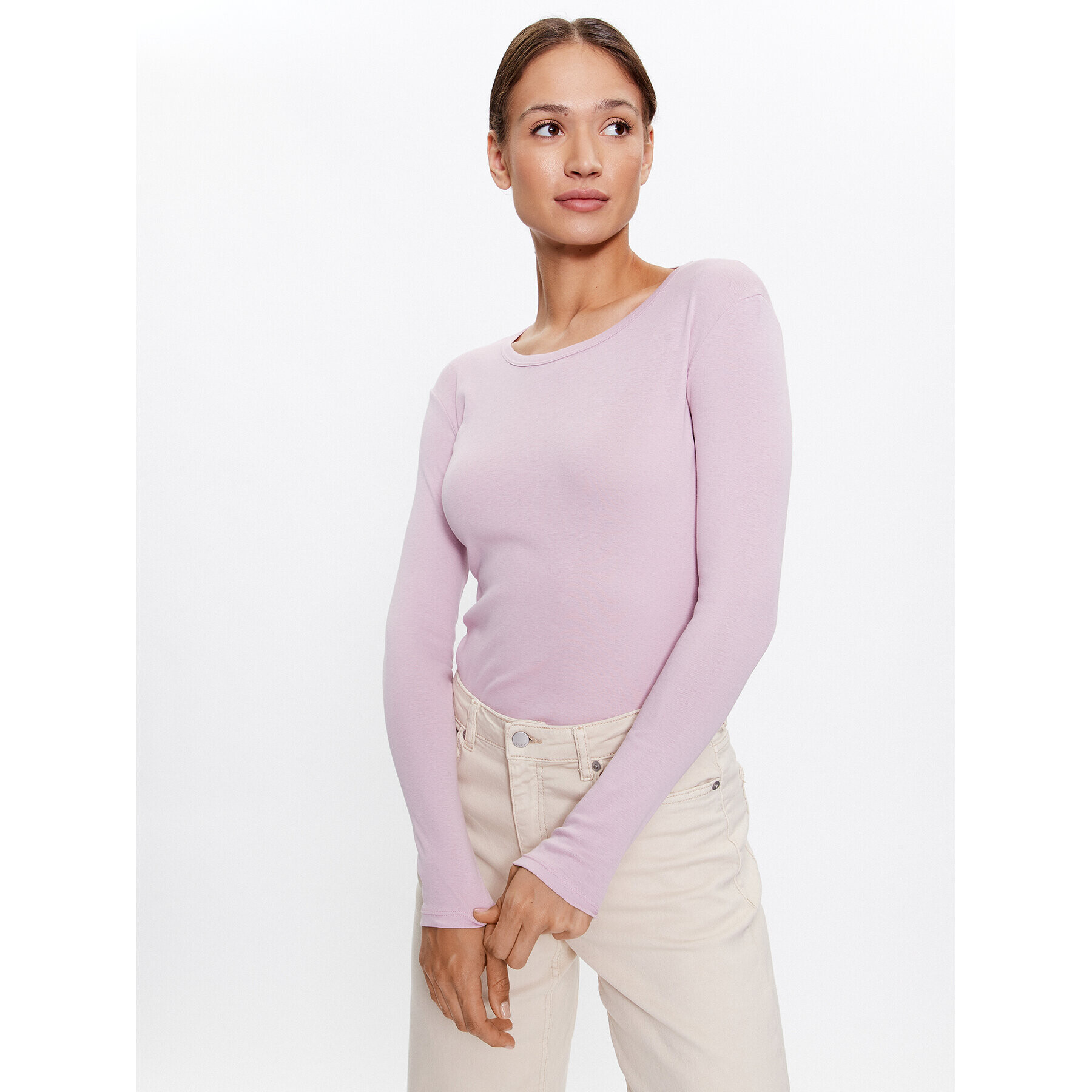 United Colors Of Benetton Halenka 3GA2E16F9 Fialová Regular Fit - Pepit.cz