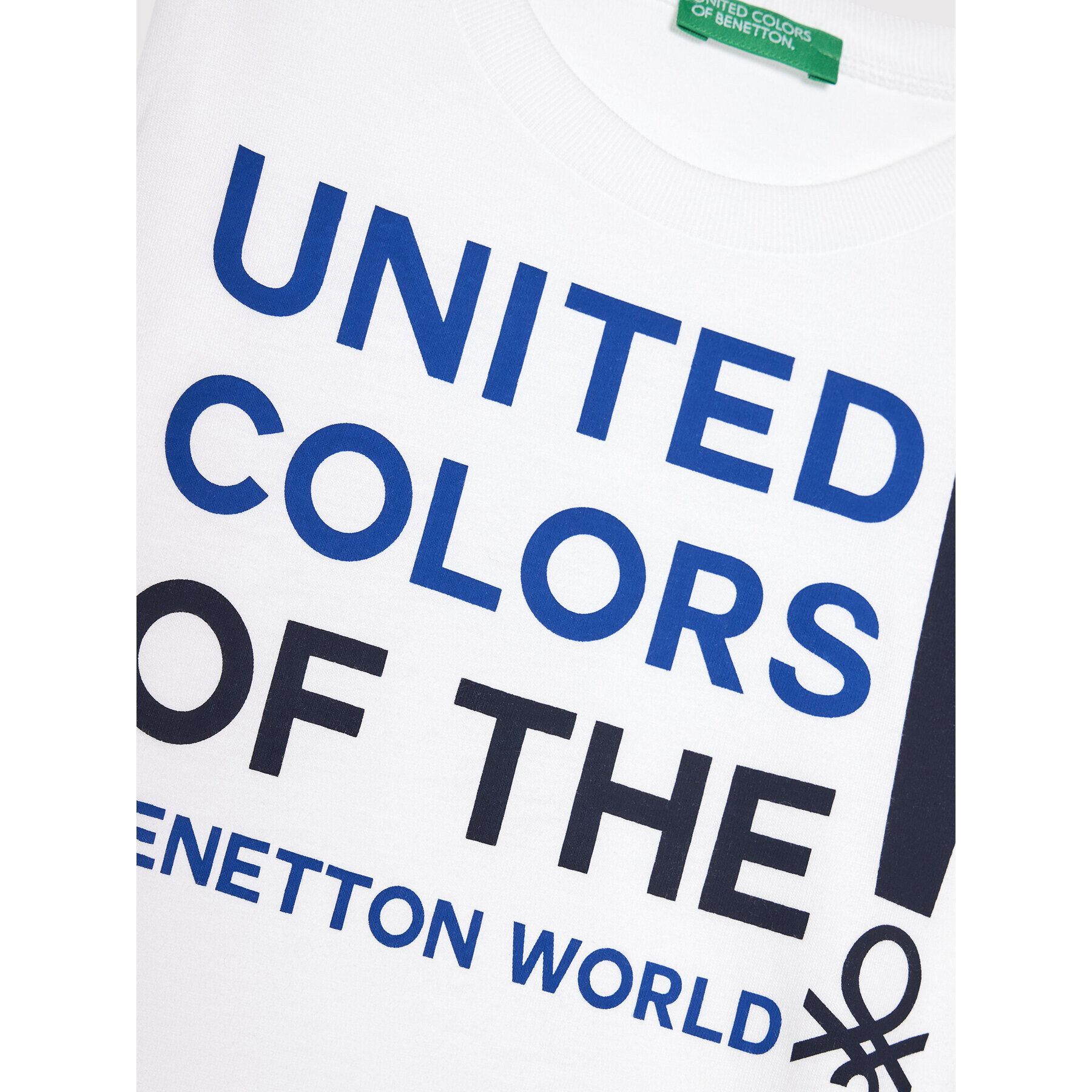 United Colors Of Benetton Halenka 3I1XC151S Bílá Relaxed Fit - Pepit.cz