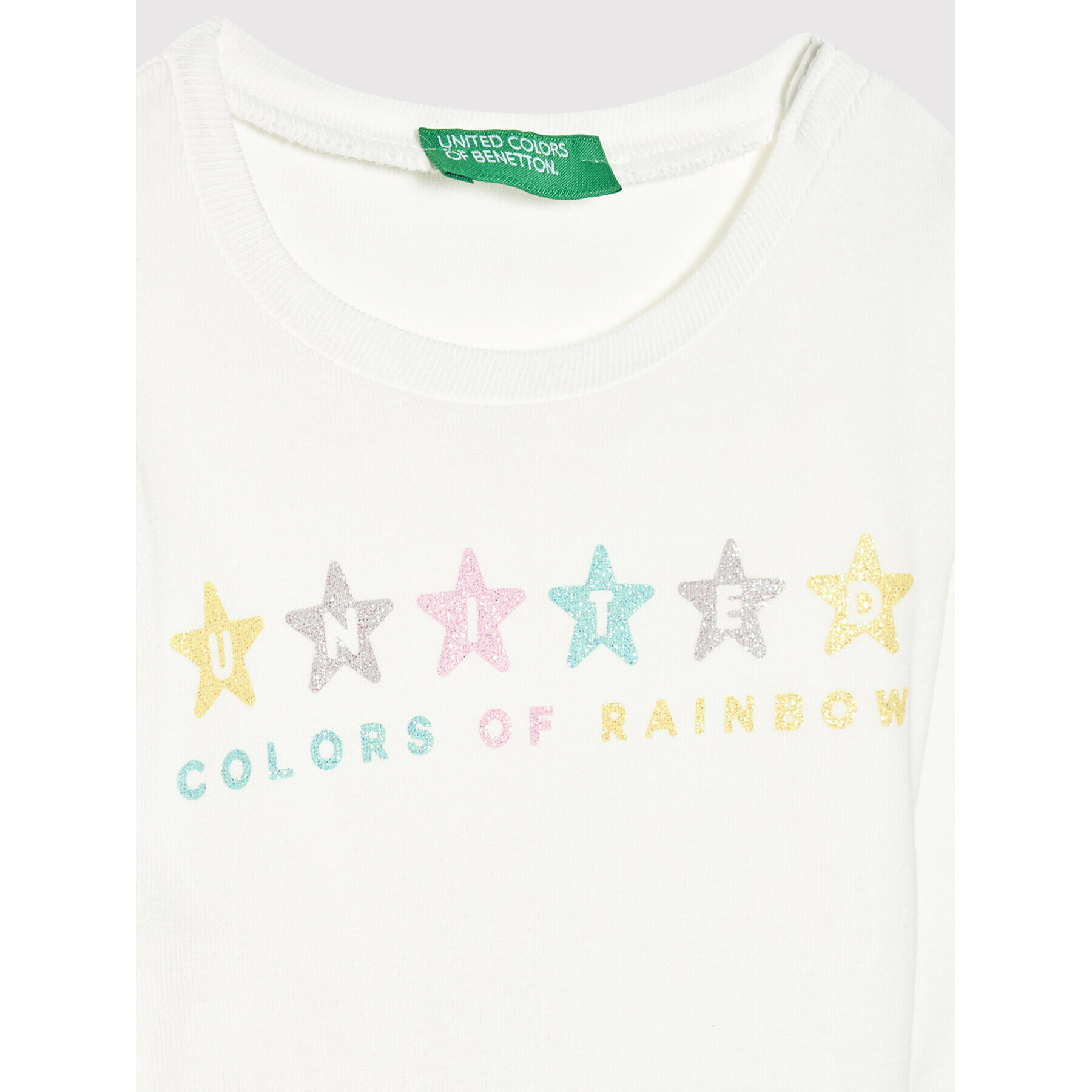 United Colors Of Benetton Halenka 3I9WC15BX Bílá Regular Fit - Pepit.cz