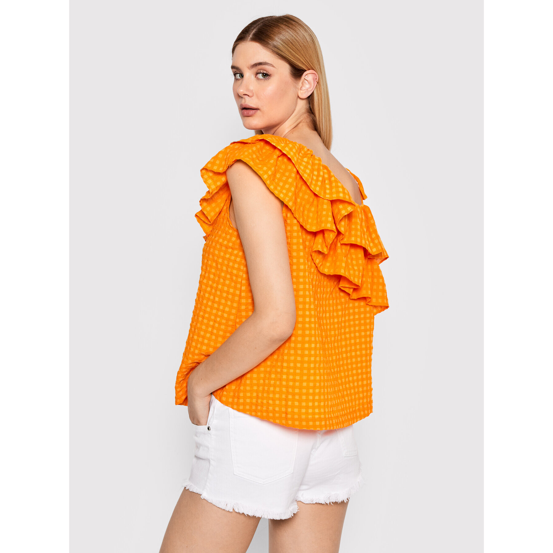 United Colors Of Benetton Halenka 5ZRPDH002 Oranžová Regular Fit - Pepit.cz