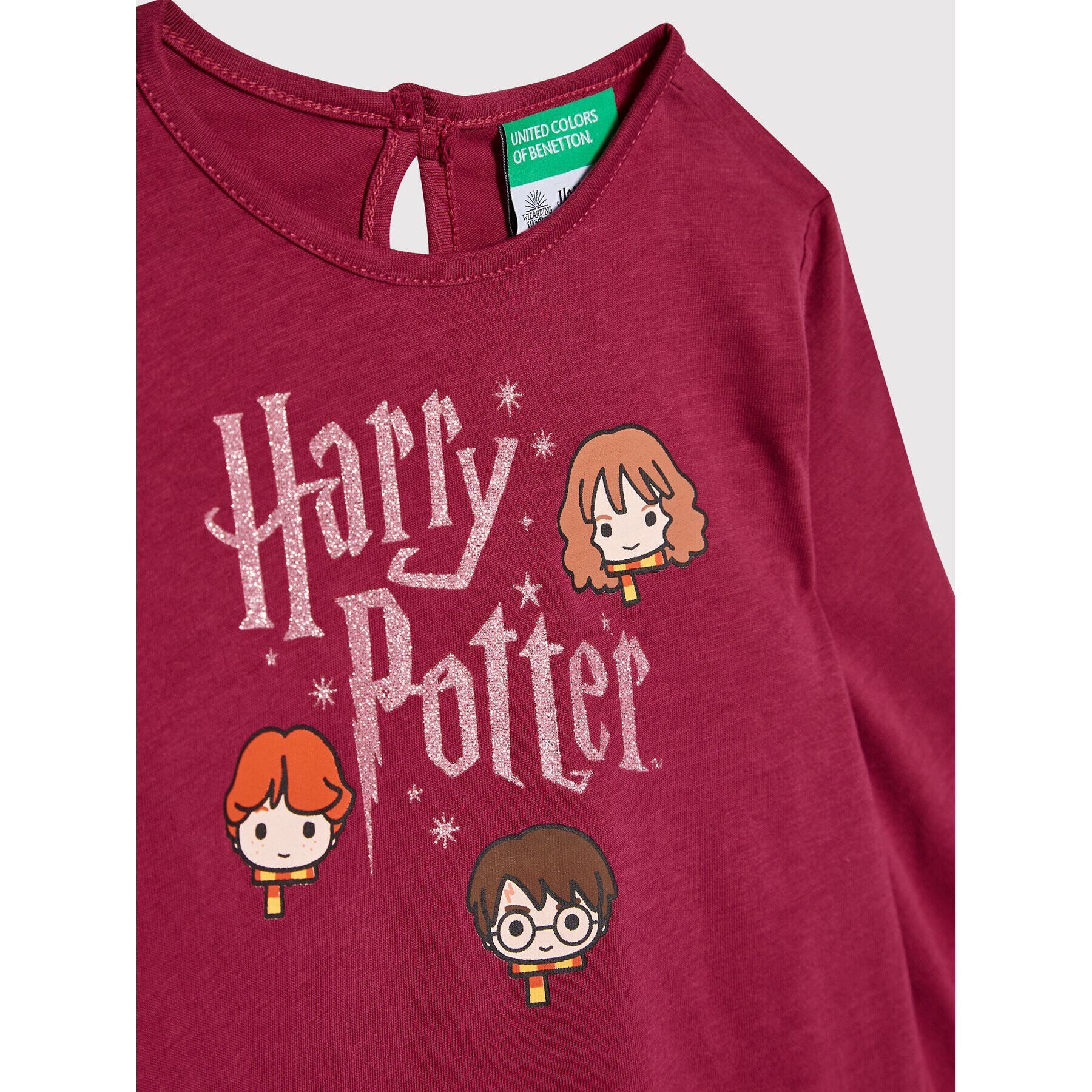 United Colors Of Benetton Halenka HARRY POTTER 3VR5C100E Bordó Regular Fit - Pepit.cz