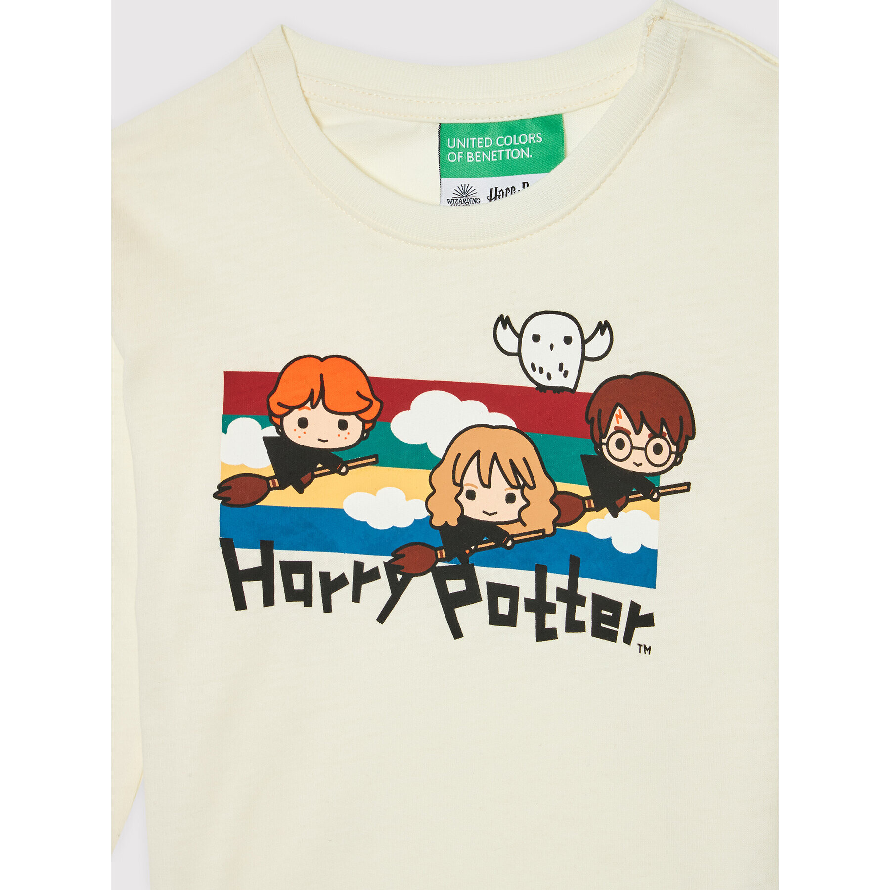 United Colors Of Benetton Halenka HARRY POTTER 3VR5C100N Béžová Regular Fit - Pepit.cz