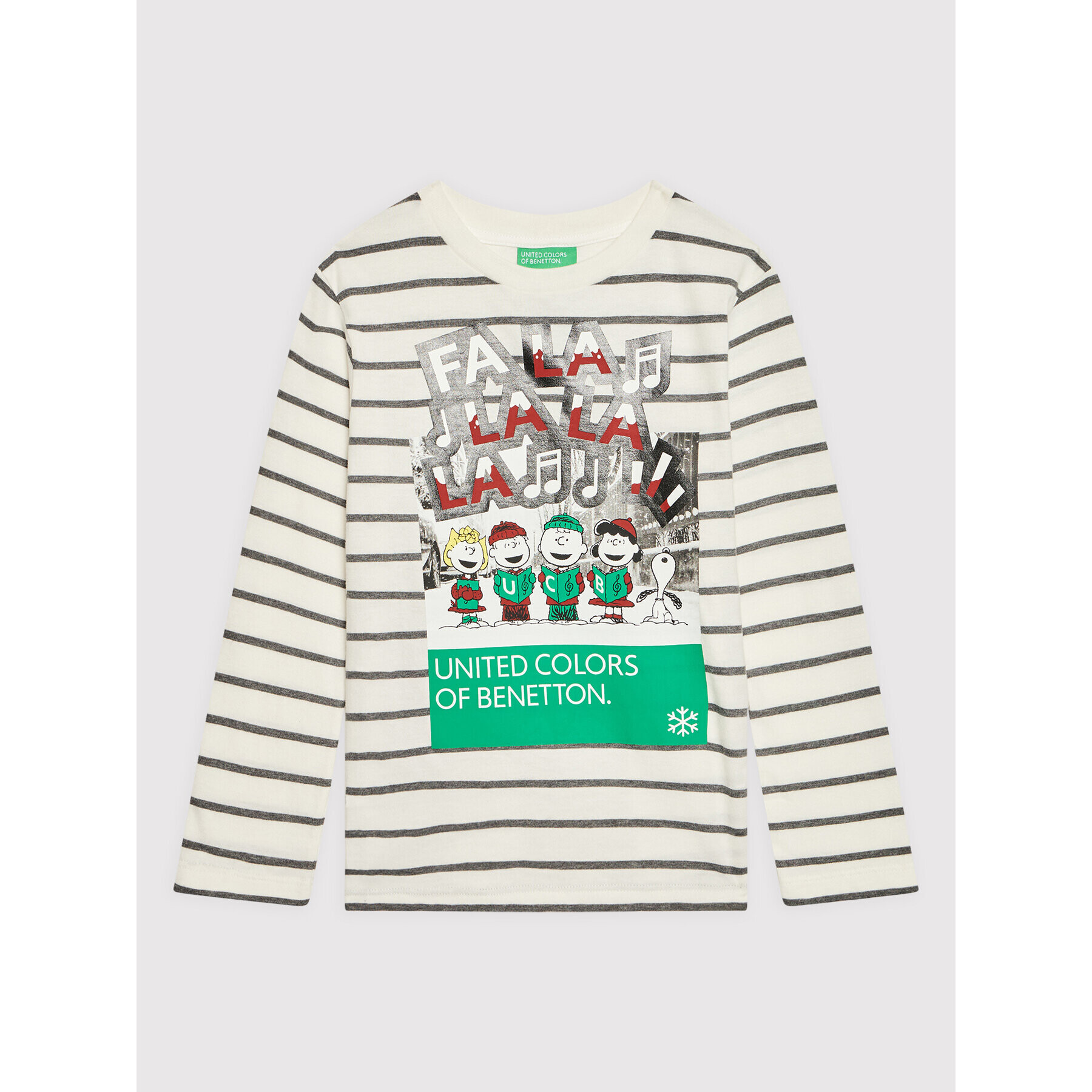 United Colors Of Benetton Halenka PEANUTS 3NQVC15GF Bílá Regular Fit - Pepit.cz