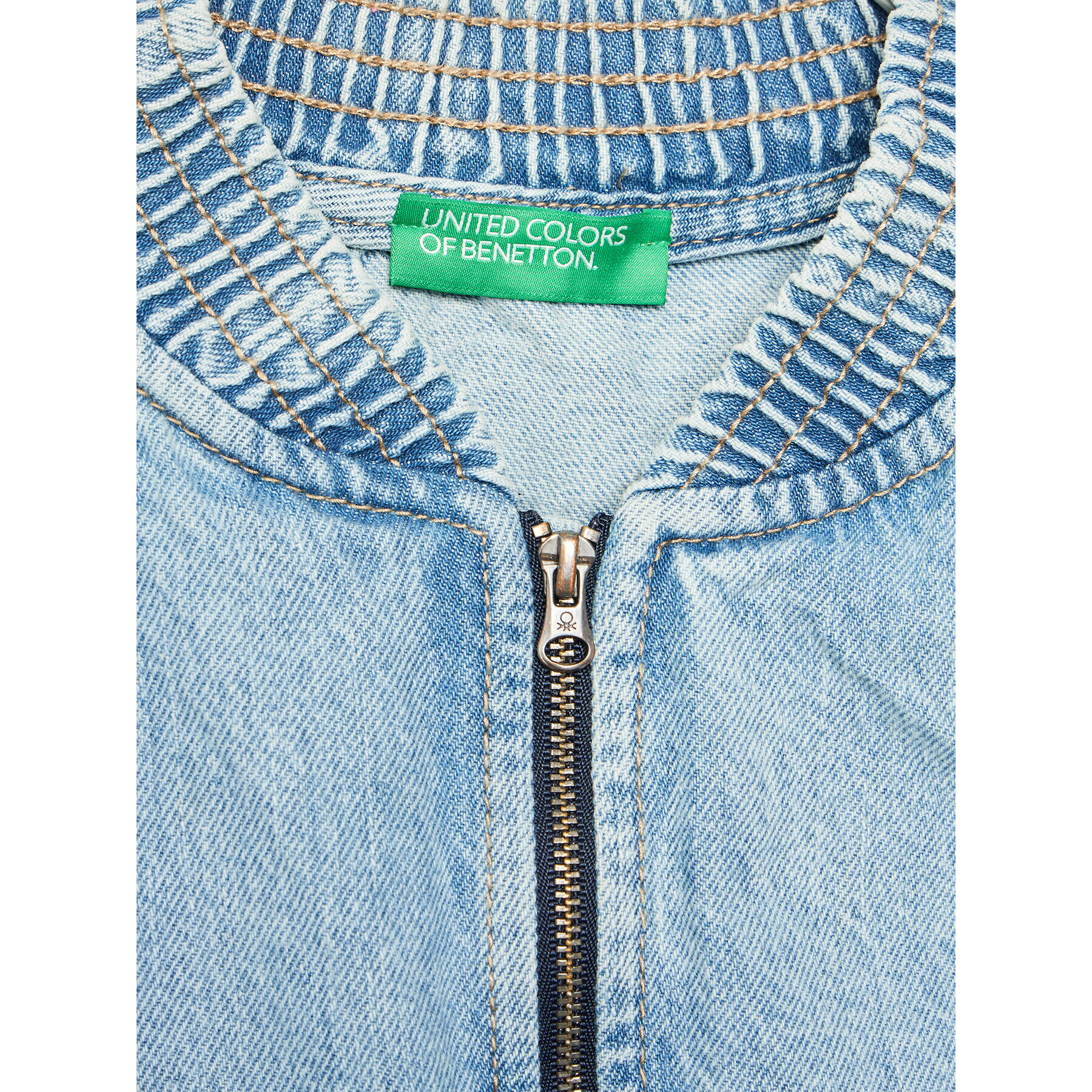 United Colors Of Benetton Jeansová bunda 2H0DCN02F Modrá Relaxed Fit - Pepit.cz