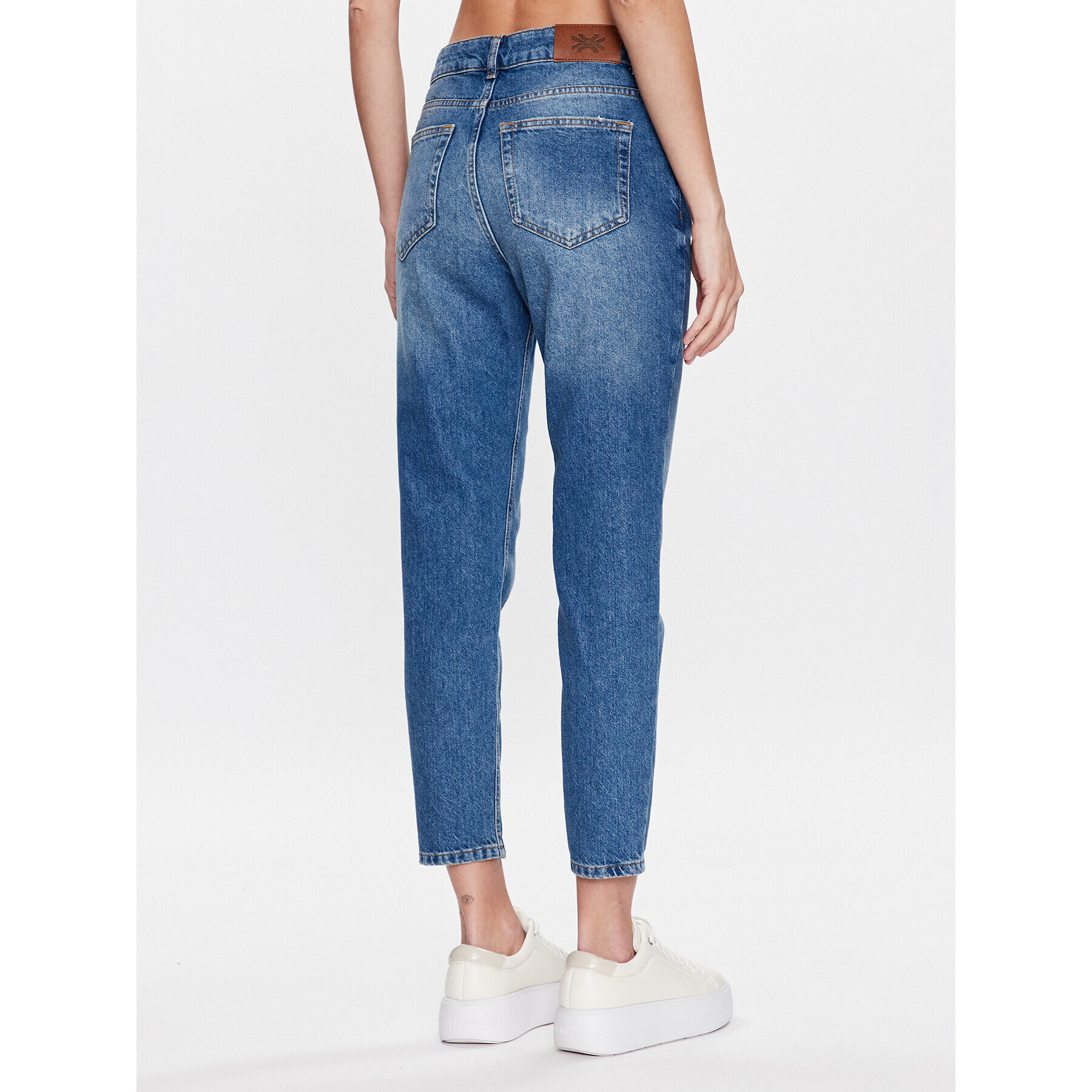 United Colors Of Benetton Jeansy 49BTDF02Z Modrá Cropped Fit - Pepit.cz