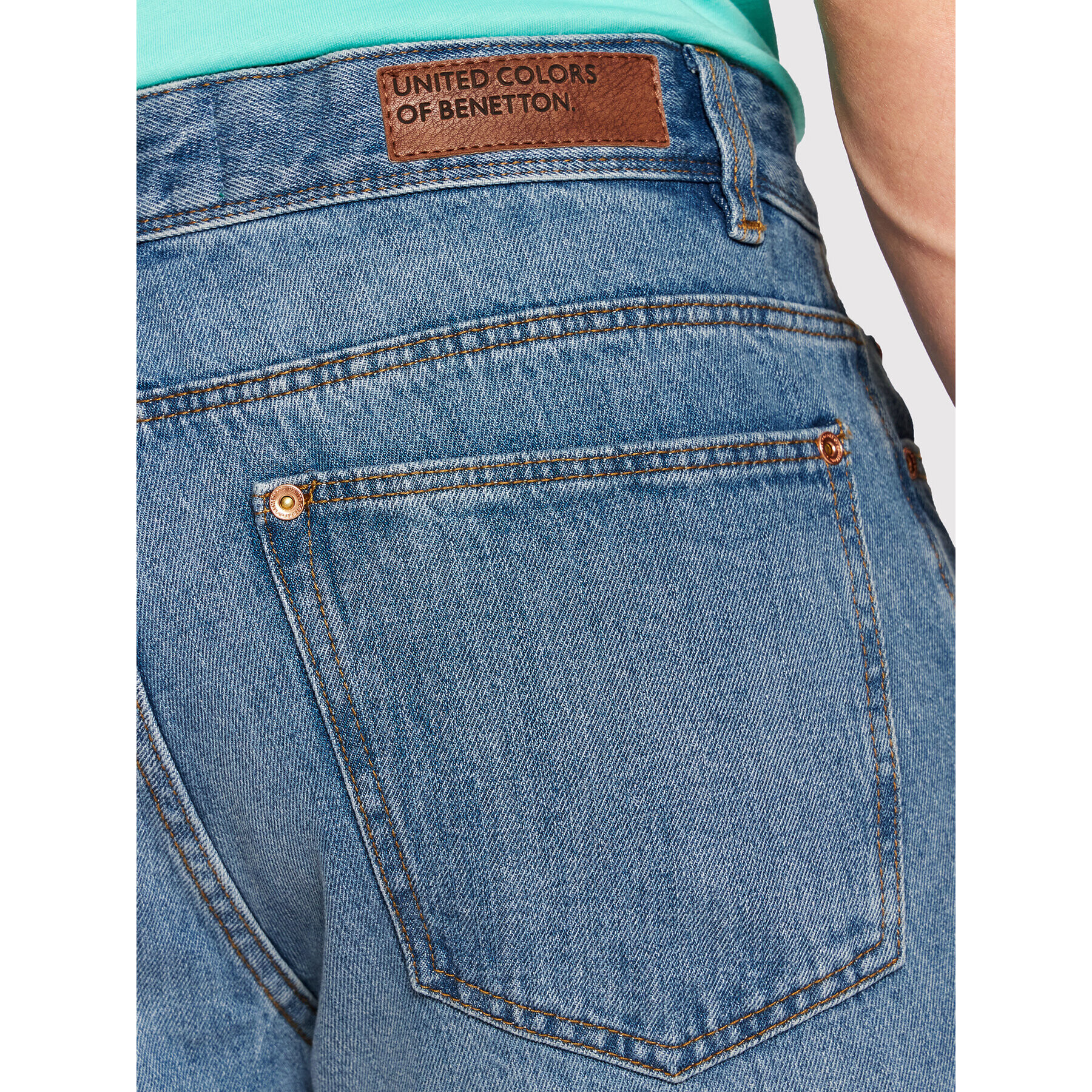 United Colors Of Benetton Jeansy 4AW757B88 Modrá Regular Fit - Pepit.cz