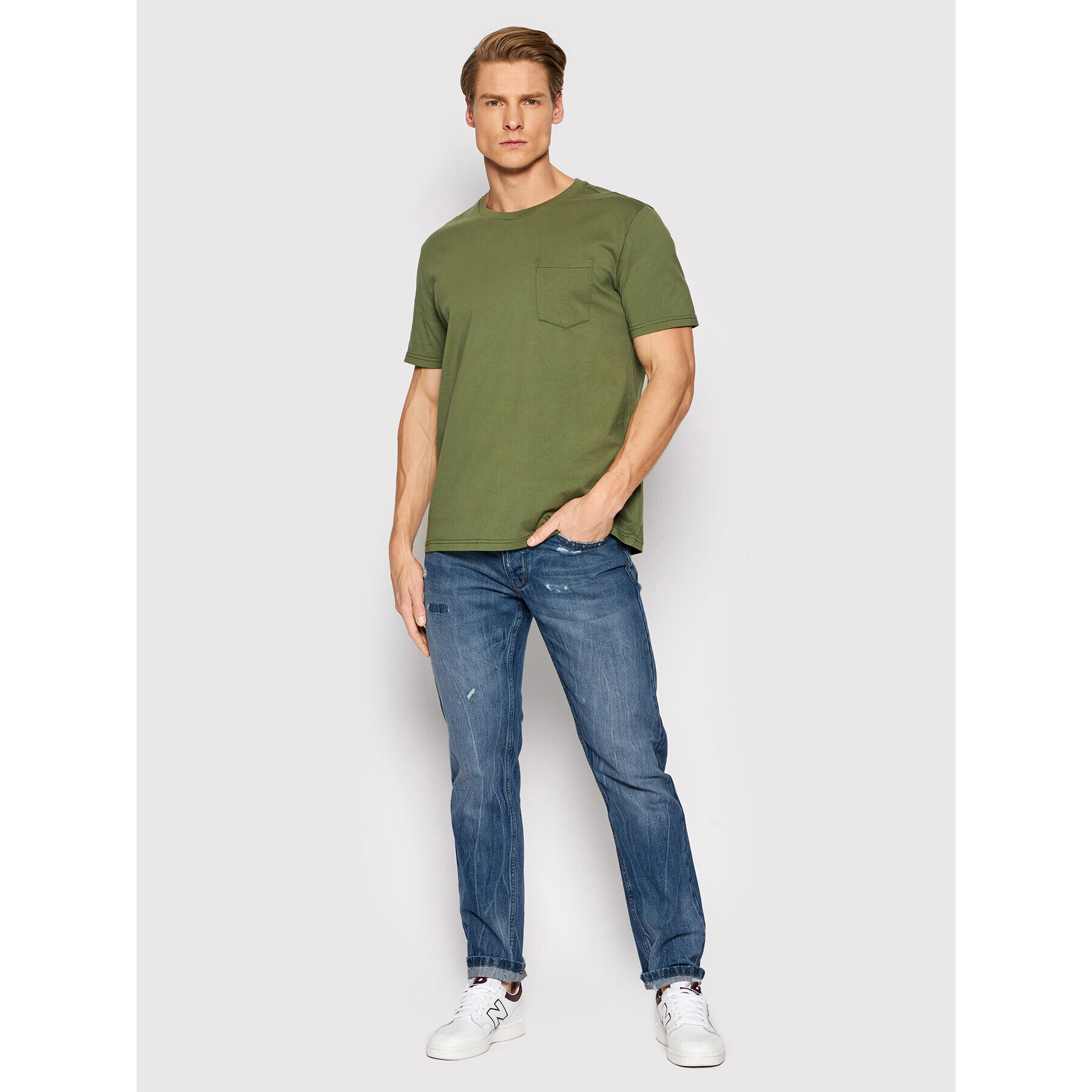 United Colors Of Benetton Jeansy 4AW757B88 Modrá Regular Fit - Pepit.cz