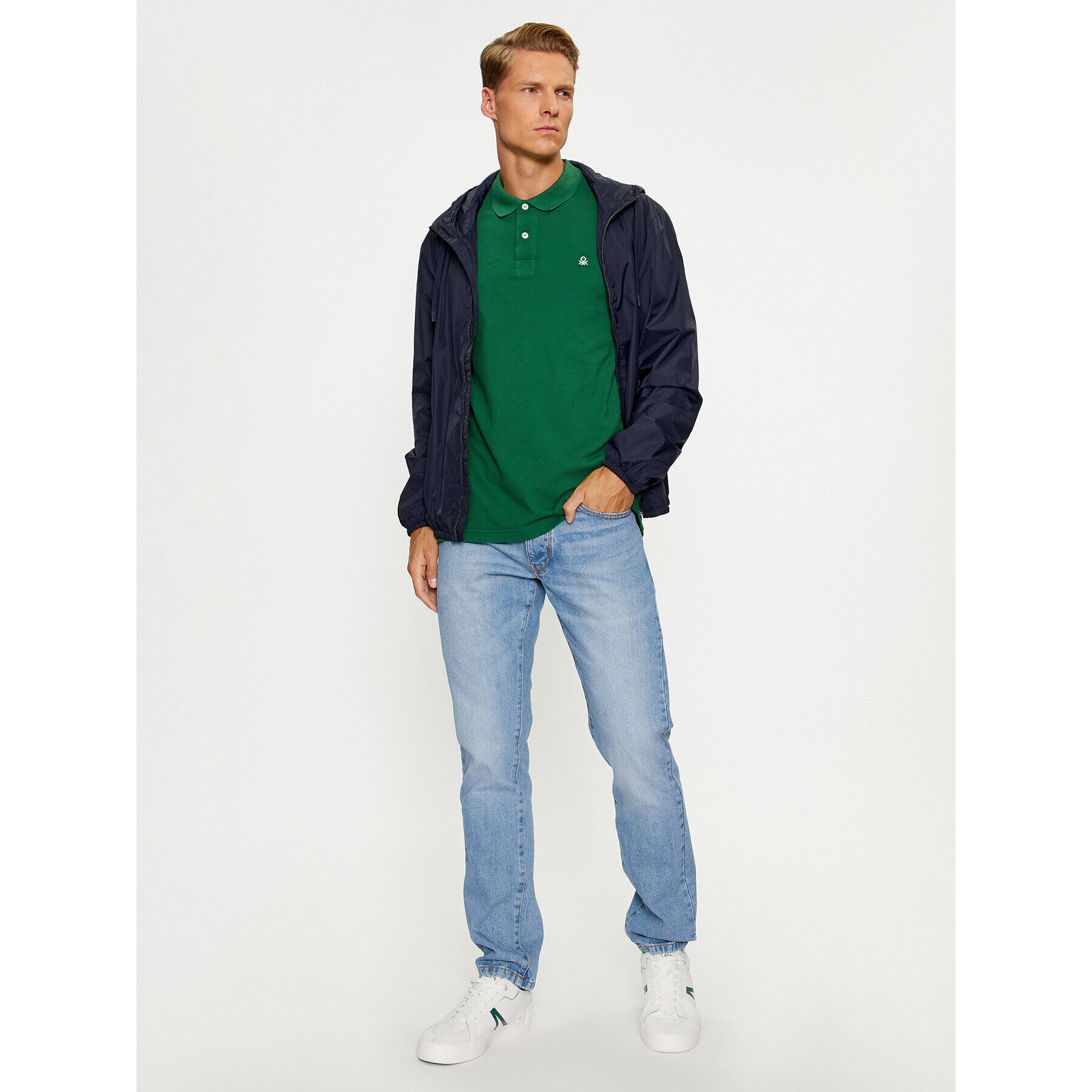 United Colors Of Benetton Jeansy 4AW757B88 Modrá Straight Fit - Pepit.cz