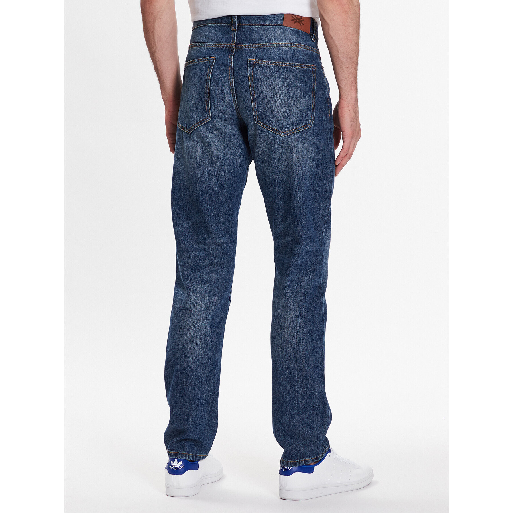 United Colors Of Benetton Jeansy 4AW757B88 Modrá Straight Leg - Pepit.cz