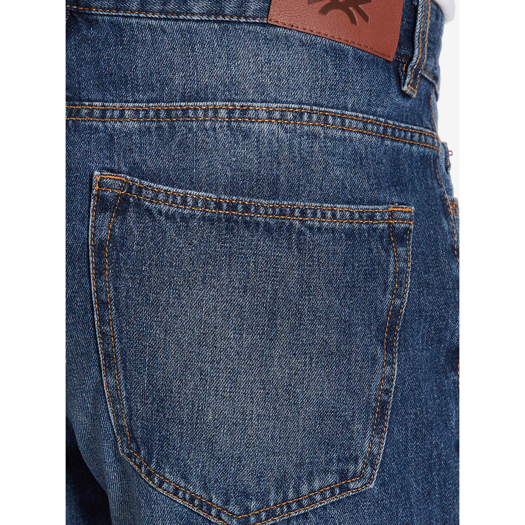 United Colors Of Benetton Jeansy 4AW757B88 Modrá Straight Leg - Pepit.cz