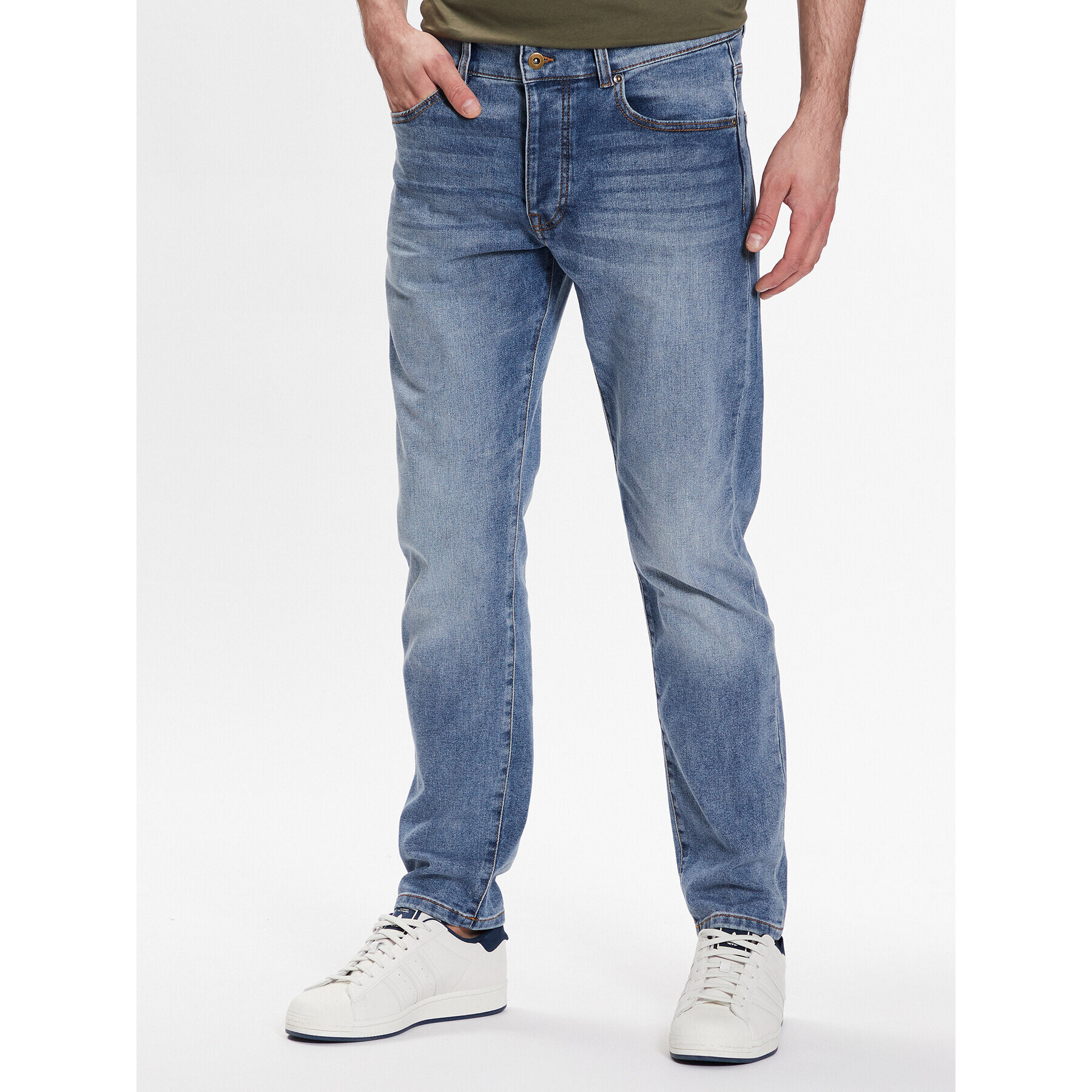 United Colors Of Benetton Jeansy 4DHH57BC8 Modrá Slim Fit - Pepit.cz