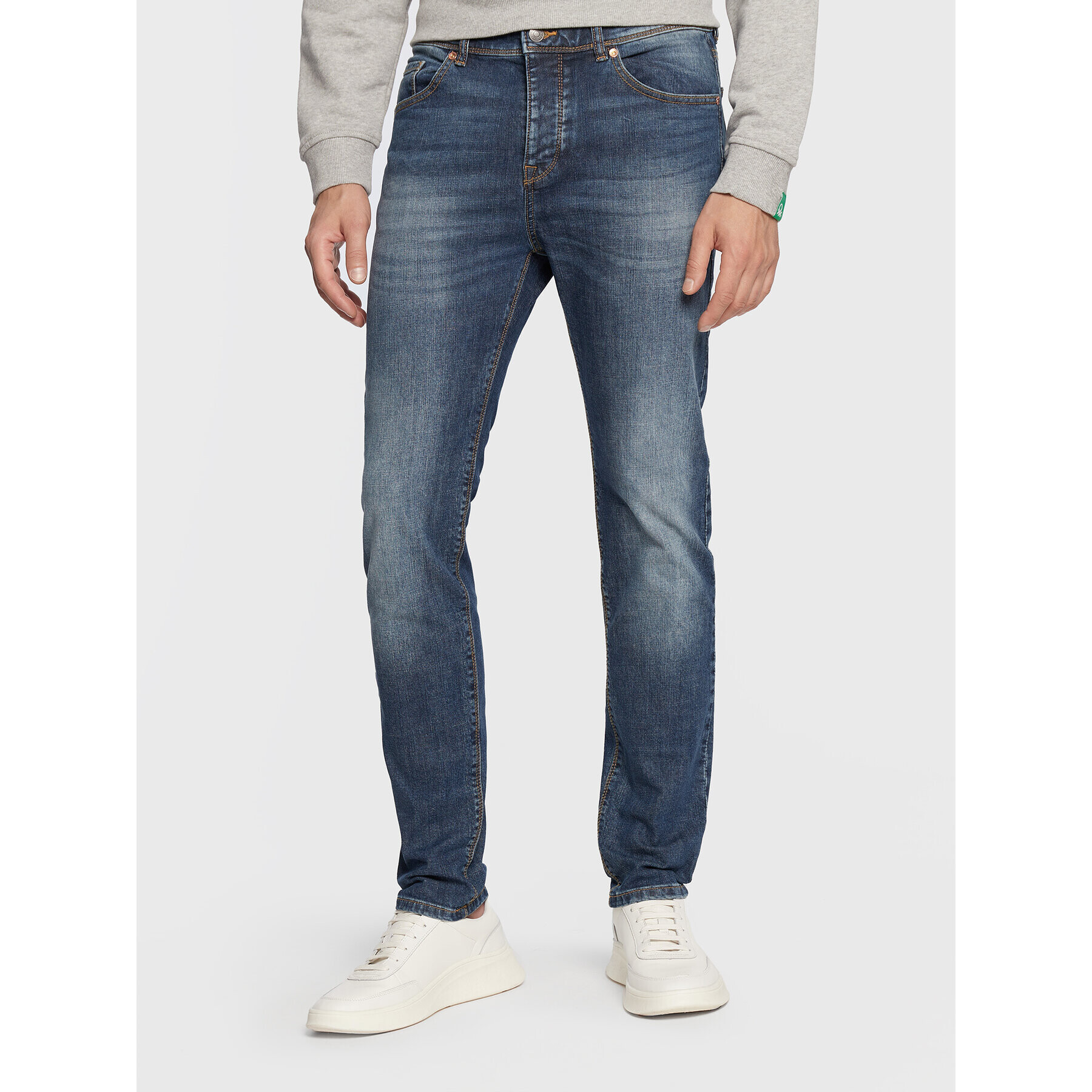 United Colors Of Benetton Jeansy 4GZ757B98 Modrá Skinny Fit - Pepit.cz