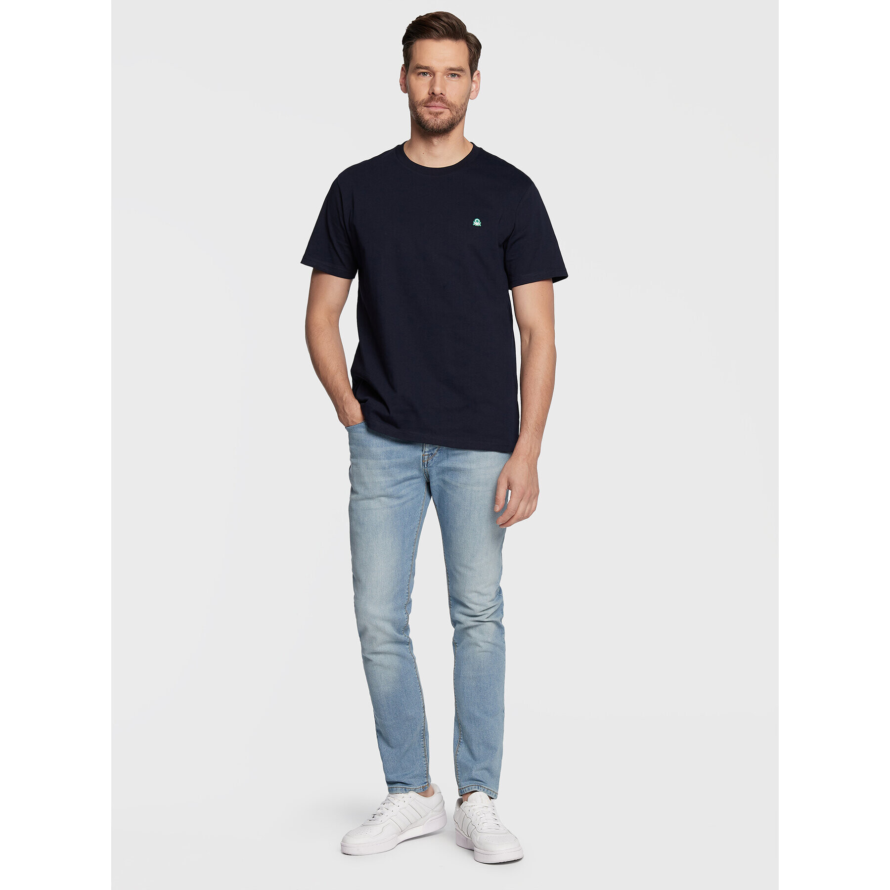 United Colors Of Benetton Jeansy 4GZ757B98 Modrá Skinny Fit - Pepit.cz